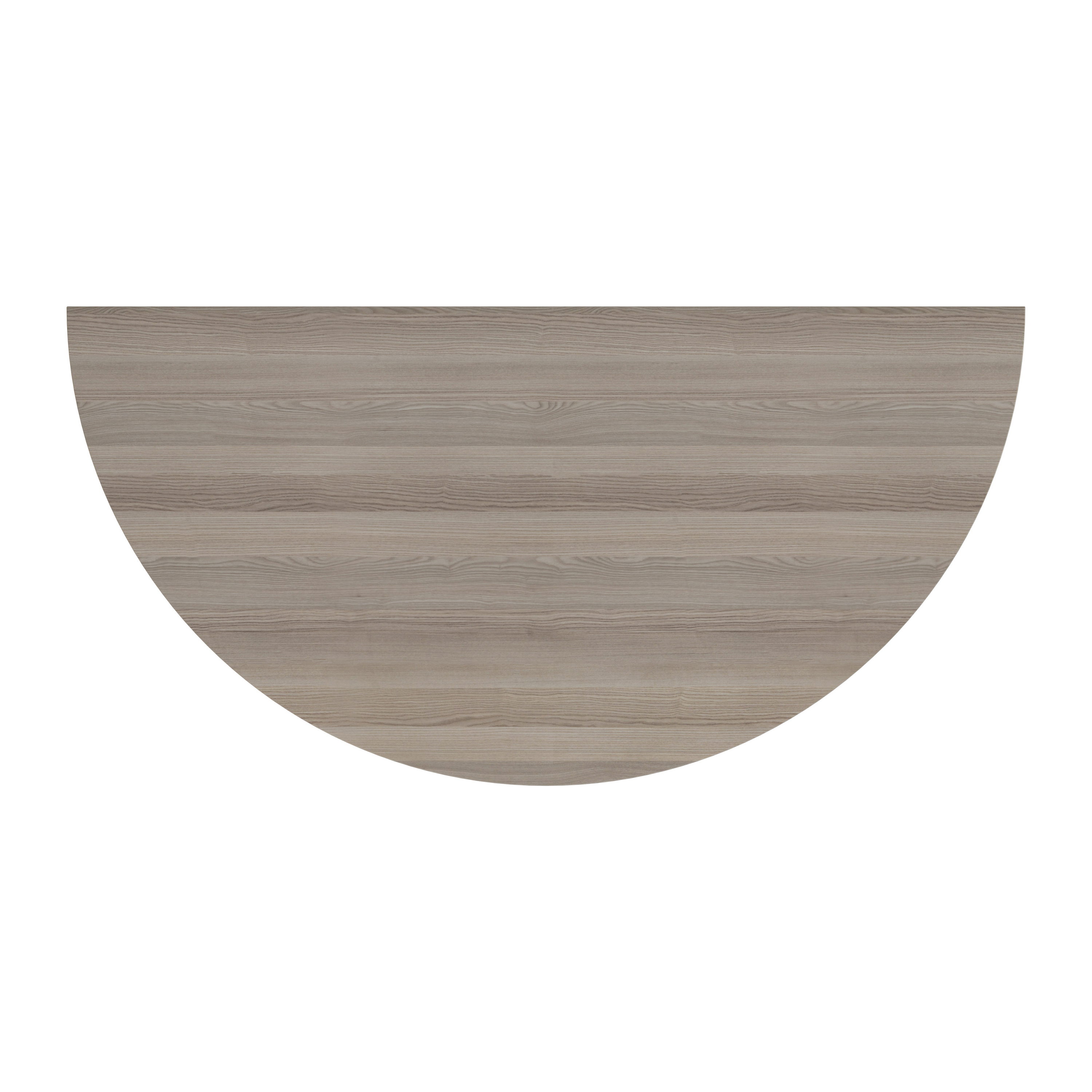 Semicircular Multipurpose Table | 1600 X 800 | Grey Oak/Silver thumbnail 5