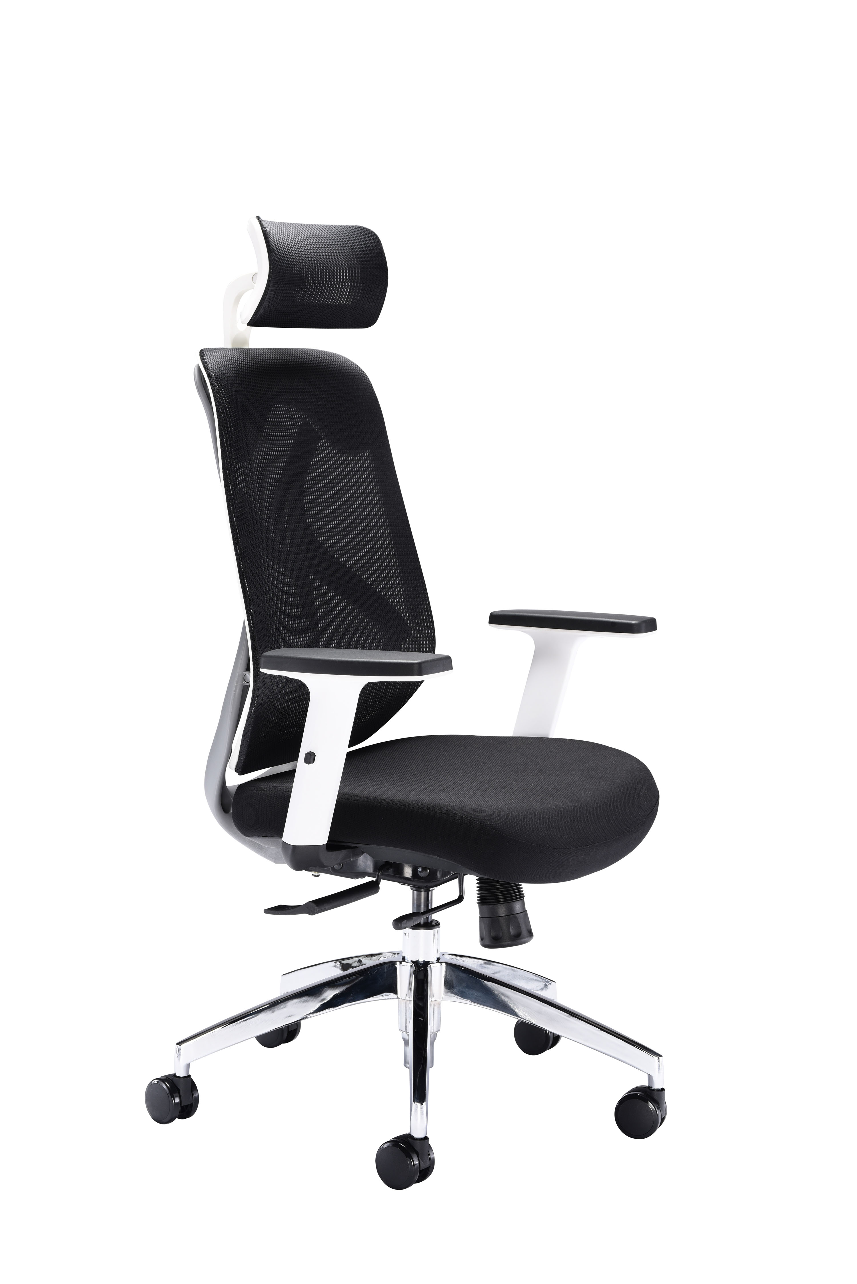 Maldini High Back Office Chair | Black/White thumbnail 3