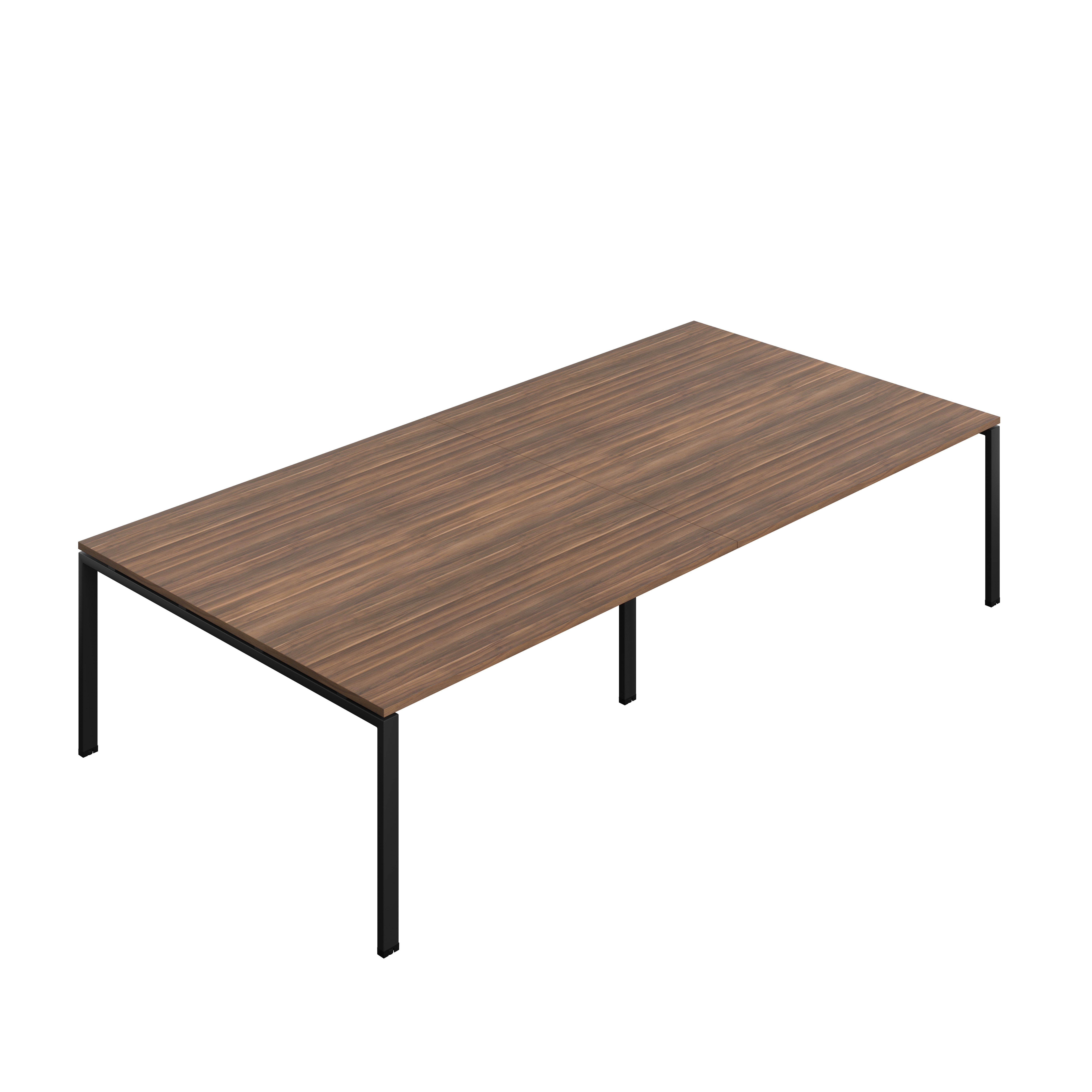 Synergy Meeting Table (FSC) : Goal Post Leg : 3200 | 1600 | Dark Walnut/Black
