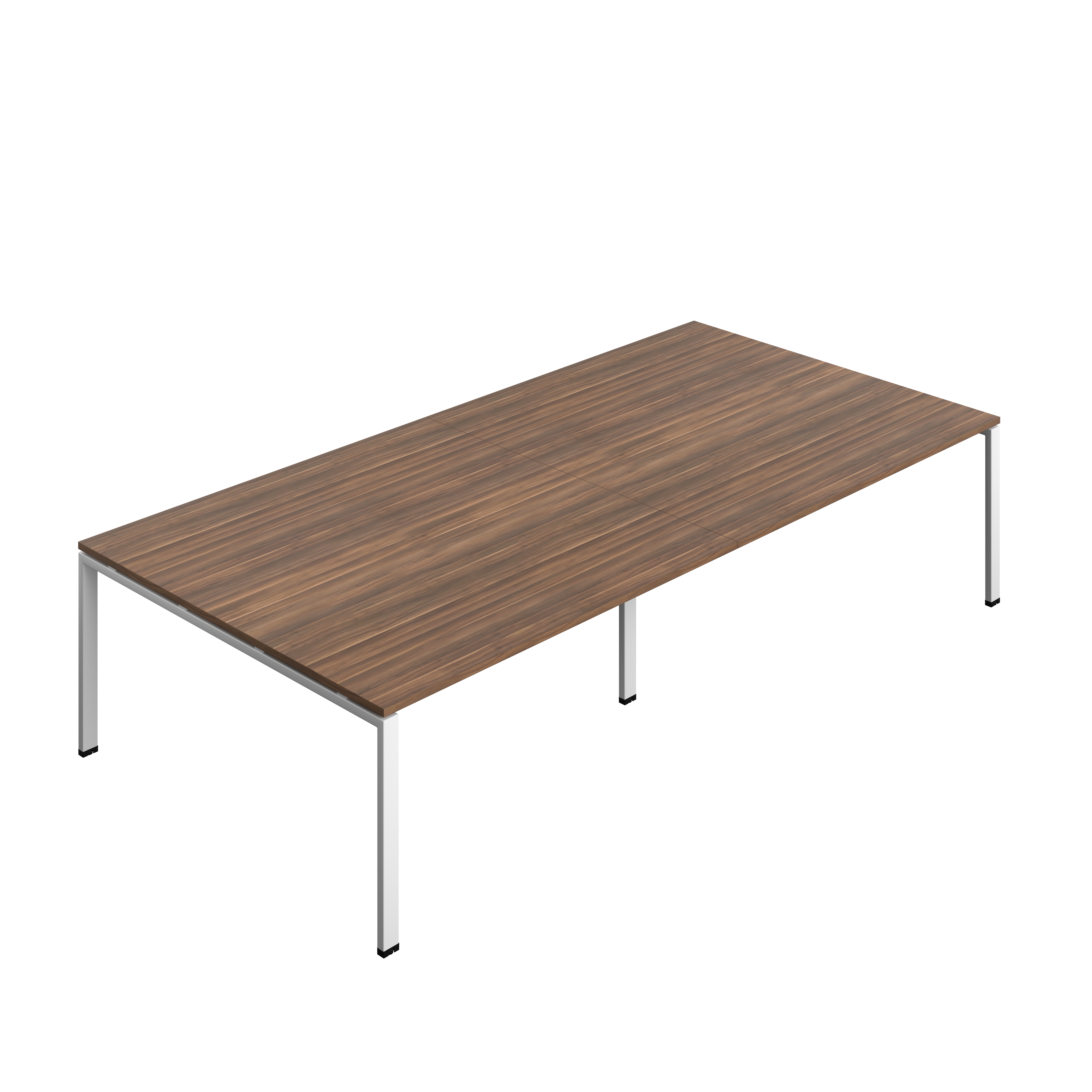 Synergy Meeting Table (FSC) : Goal Post Leg : 3200 | 1600 | Dark Walnut/White