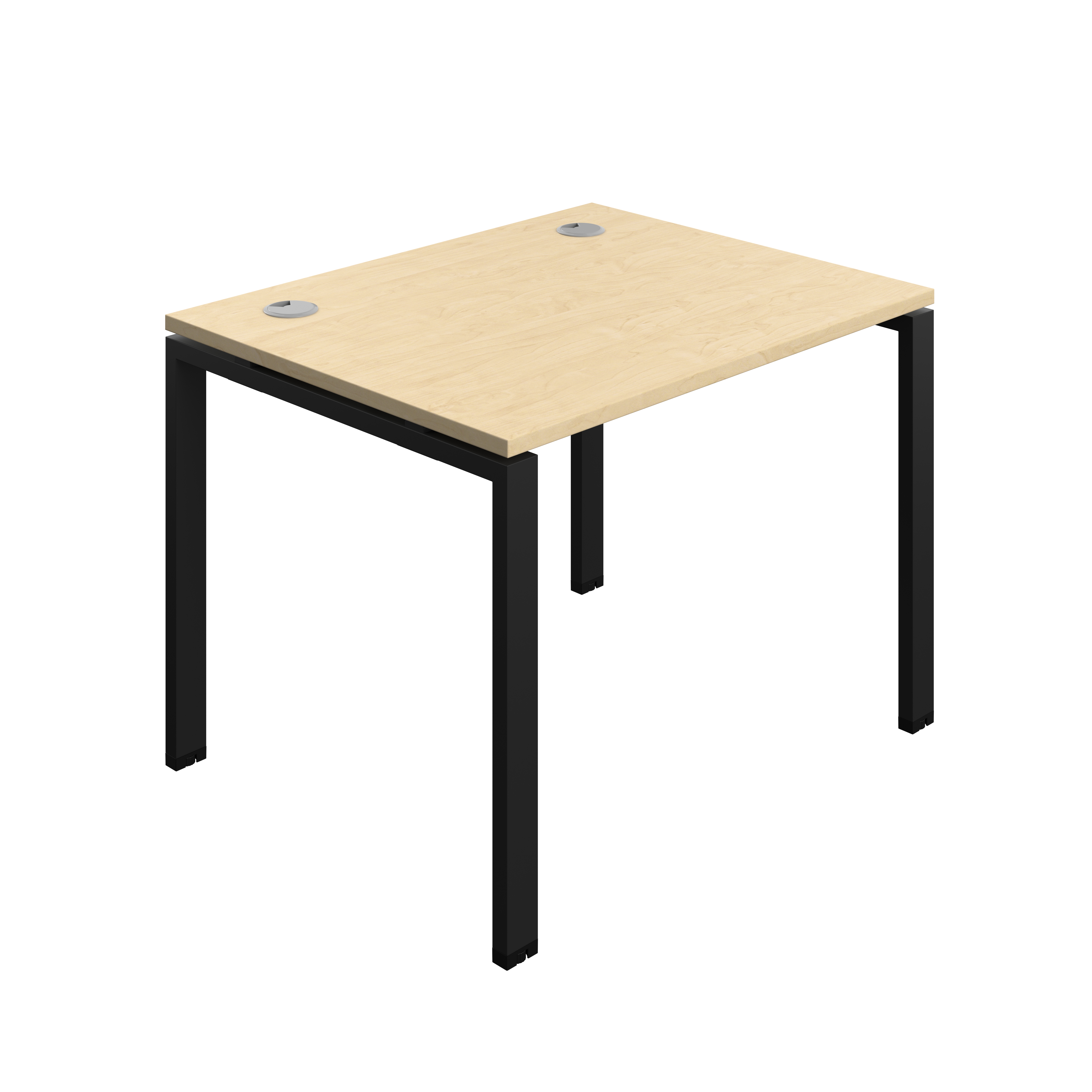 Synergy Bench with Cable Ports: 1 Person (FSC) : Goal Post Leg : 1000 | 800 | Maple/Black