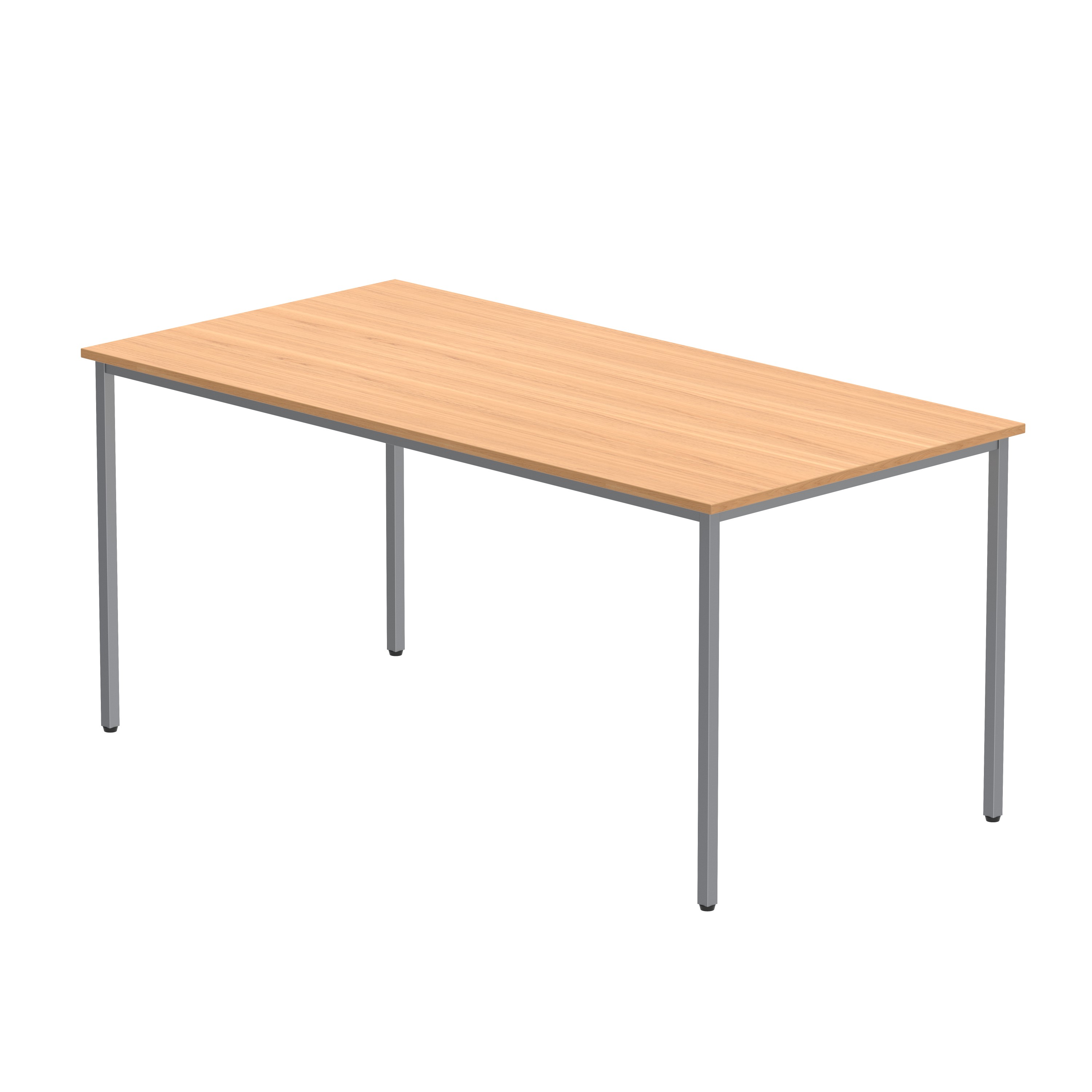 Office Rectangular Multi-Use Table (FSC) | 1600X800 | Norwegian Beech/Silver