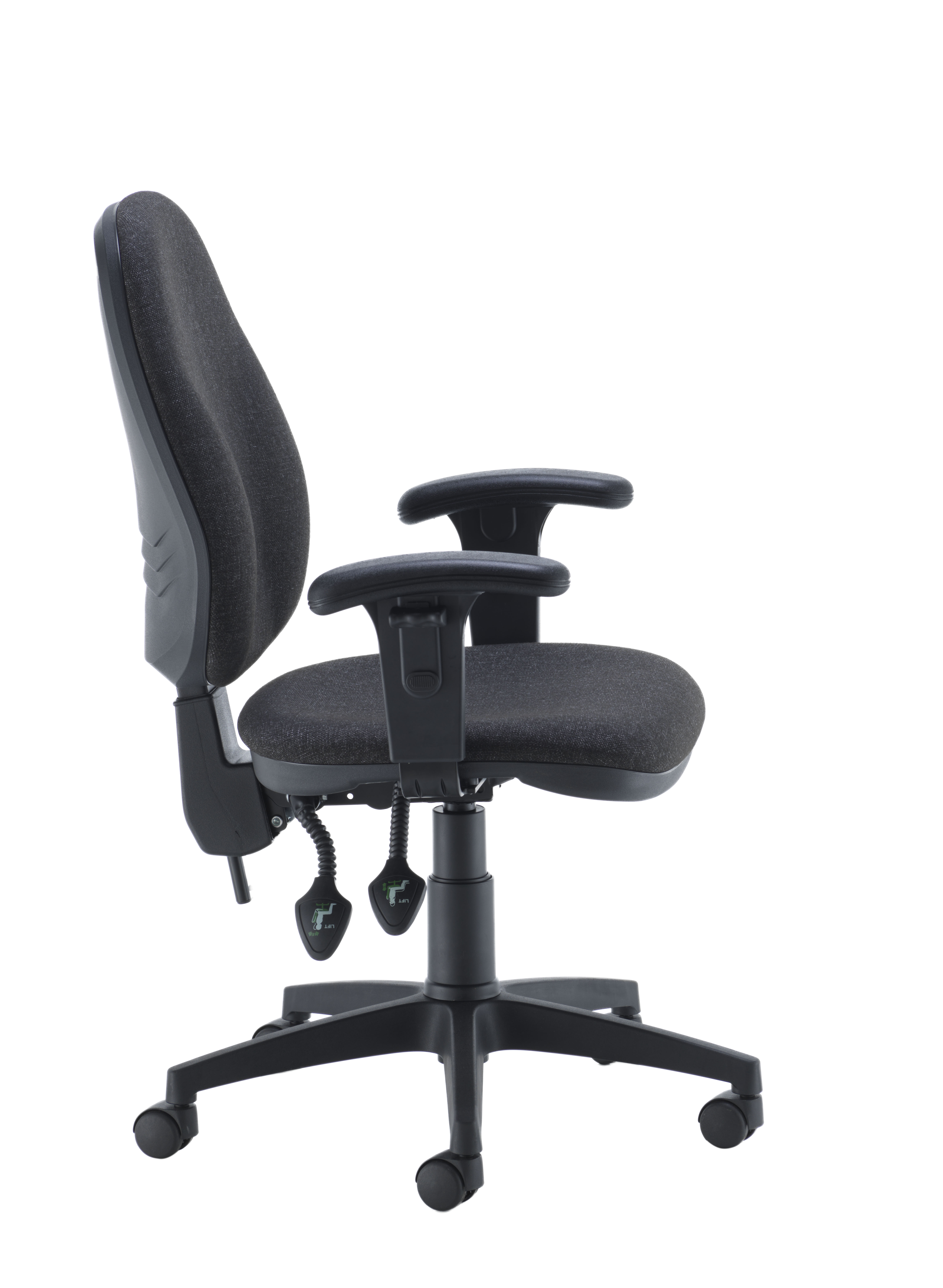 Concept Operator Chair | High-Back | Adjustable Arms | Charcoal thumbnail 3