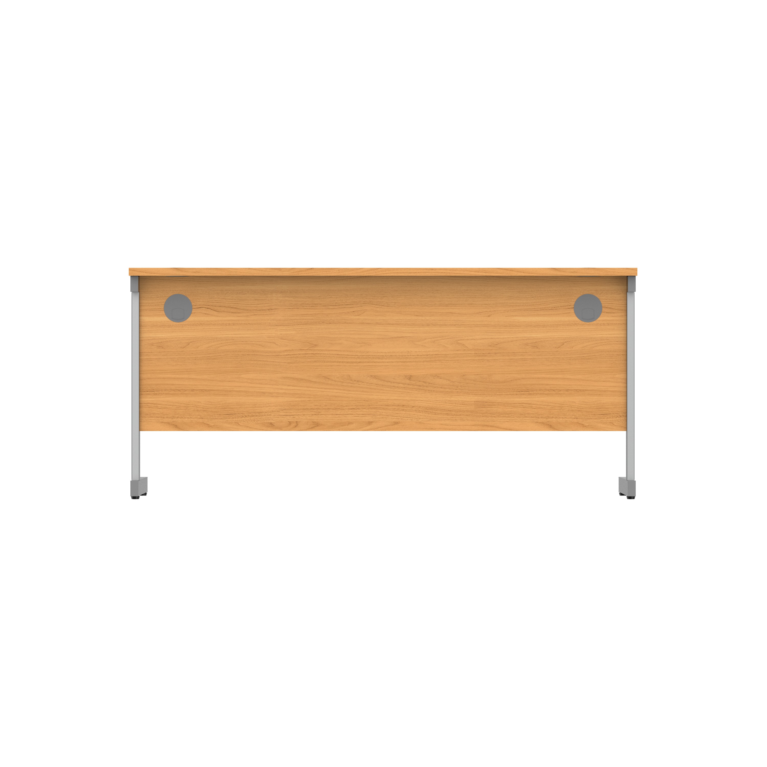 Office Rectangular Desk with Steel Single Upright Cantilever Frame (FSC) | 1600X600 | Norwegian Beech/Graphite thumbnail 5
