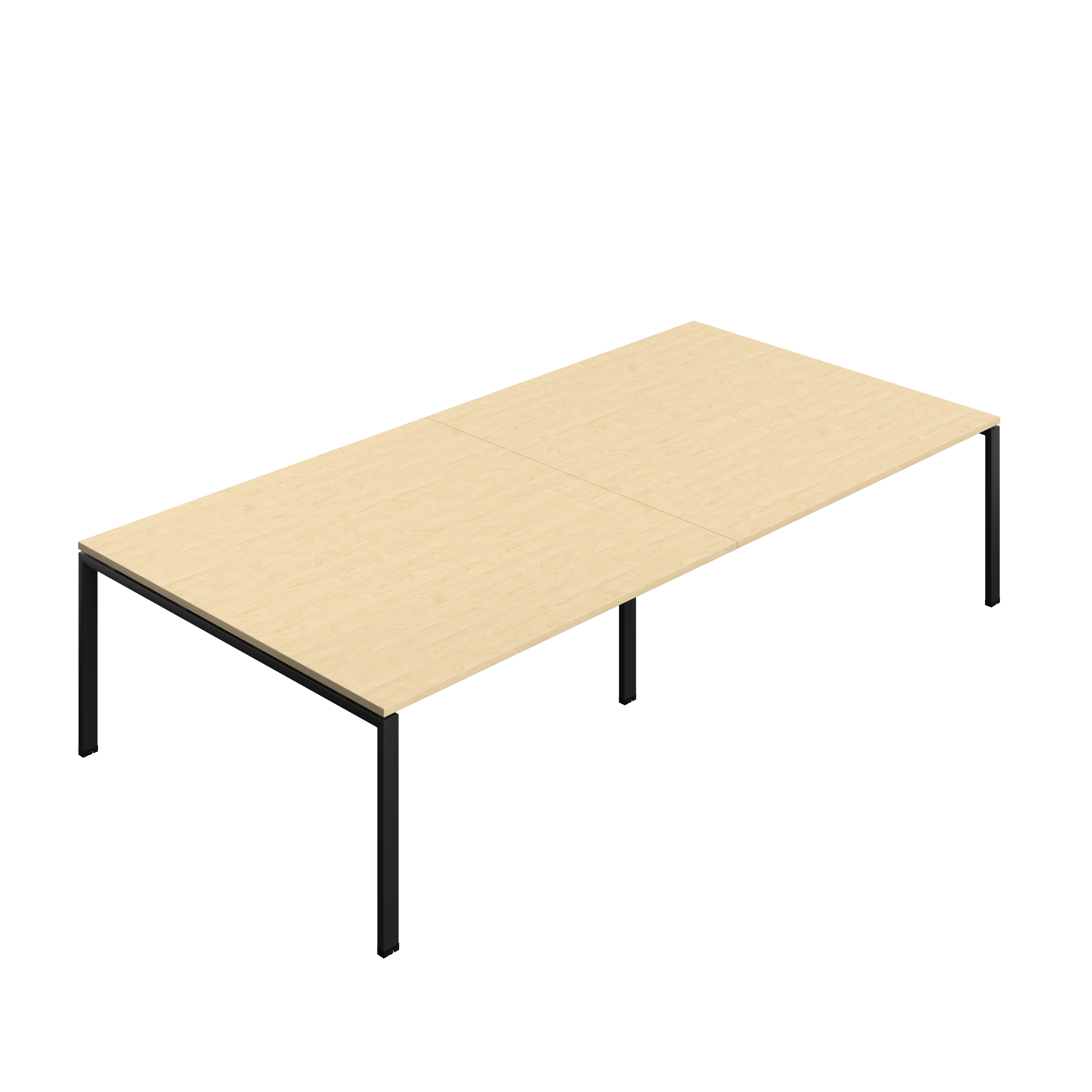 Synergy Meeting Table (FSC) : Goal Post Leg : 3200 | 1600 | Maple/Black