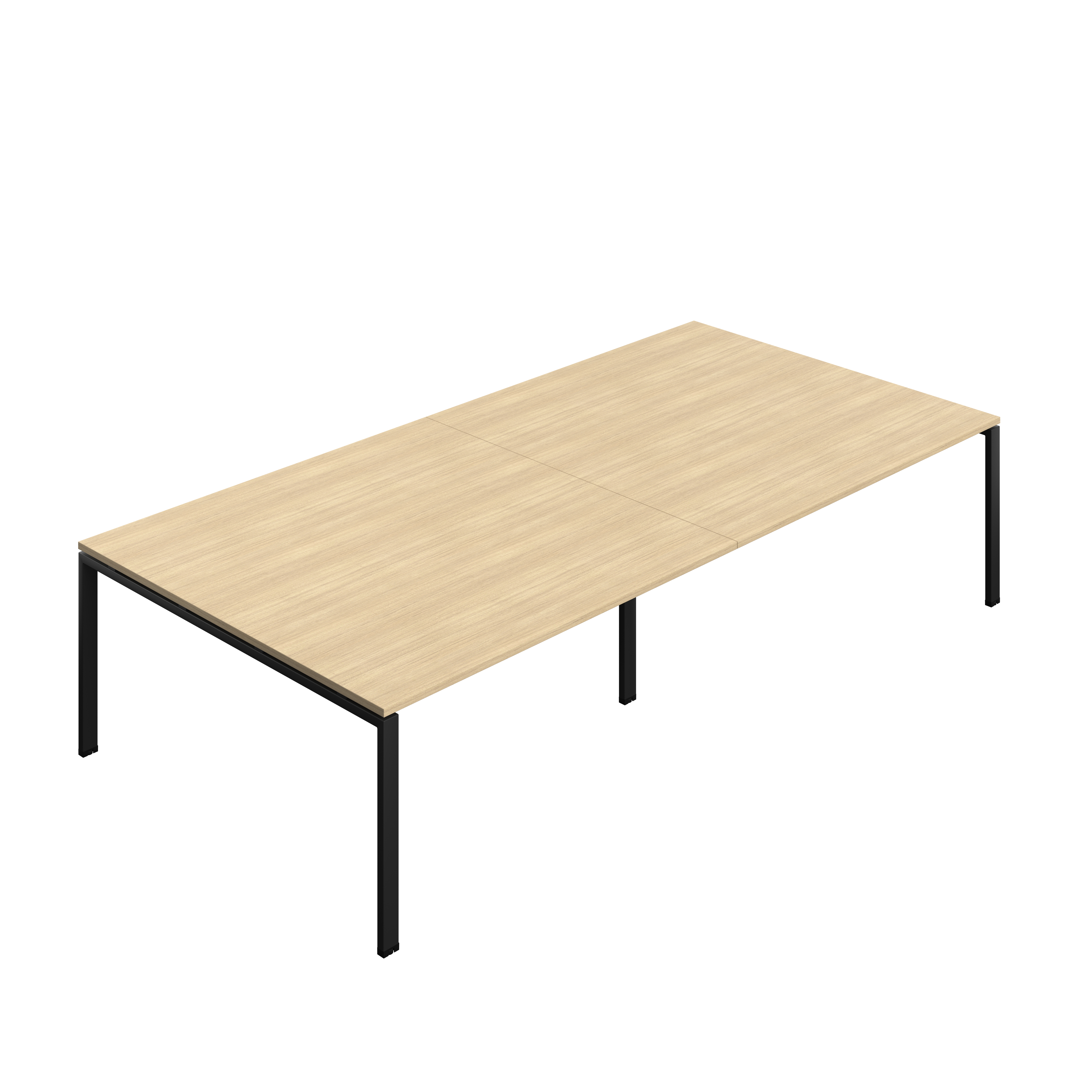 Synergy Meeting Table (FSC) : Goal Post Leg : 3200 | 1600 | Nova Oak/Black