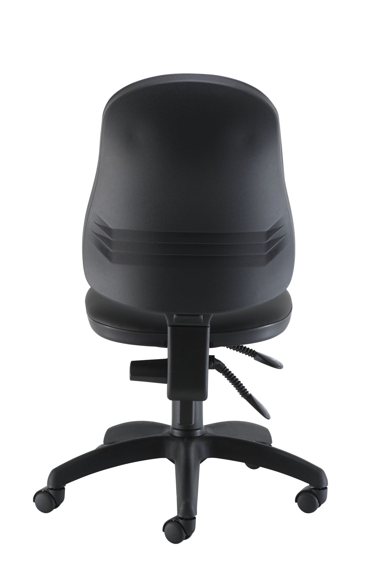 Calypso 2 High Back Operator Chair | No Arms | Black PU thumbnail 5