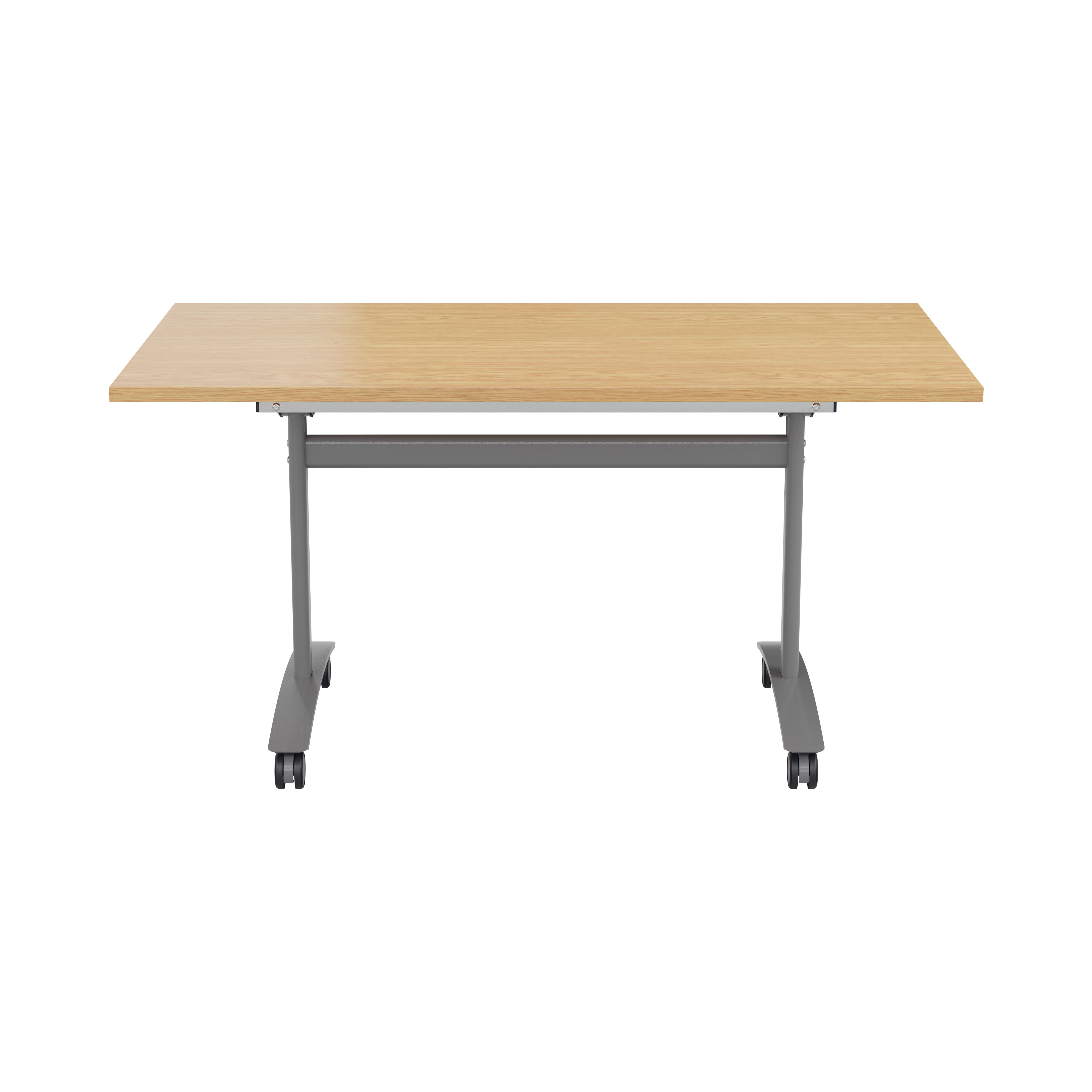 One Rectangular Tilting Table (FSC) | 1600 X 800 | Nova Oak/Silver thumbnail 2