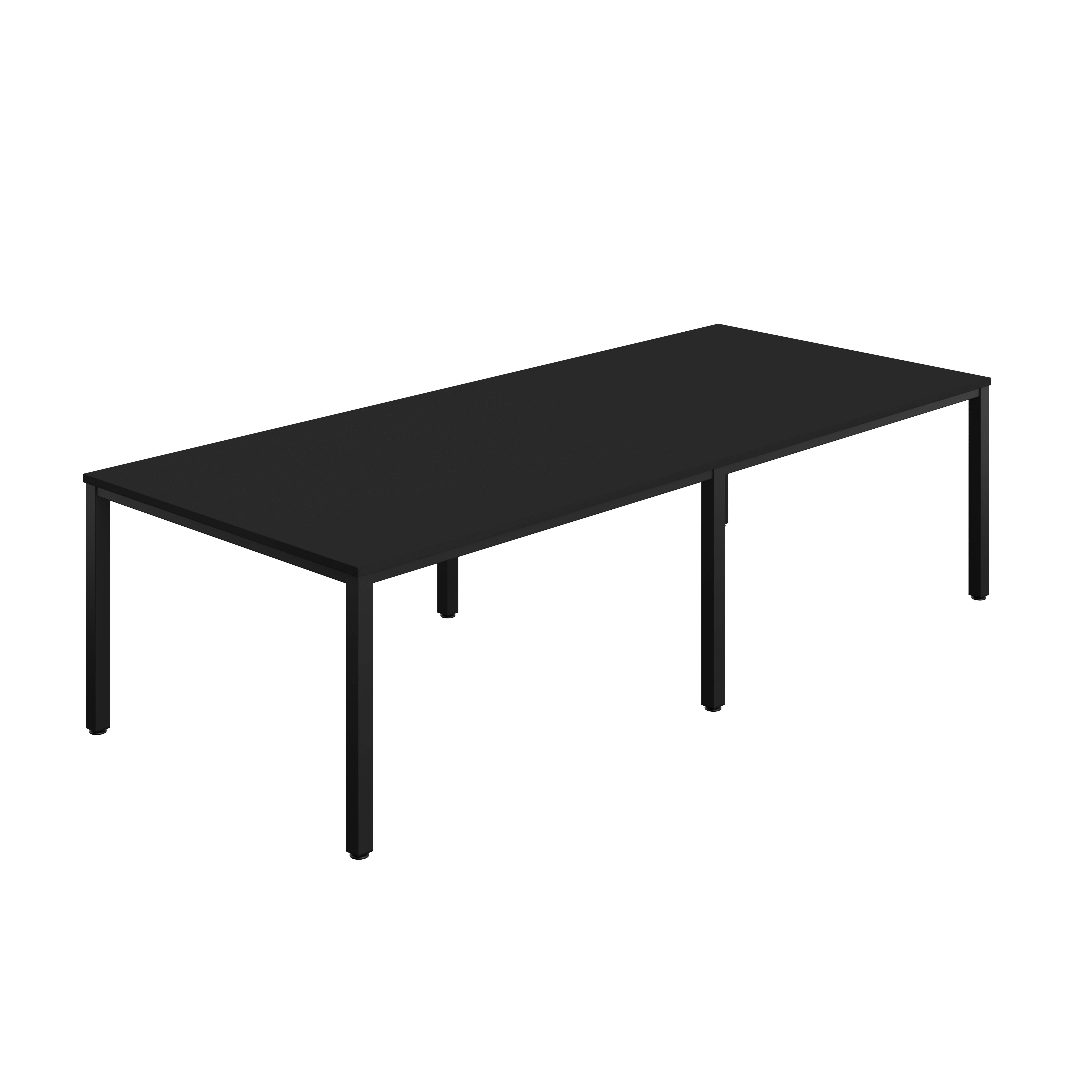 Fraction Infinity Rectangular Meeting Table (FSC) | 2800 X 1200 | Black/Black