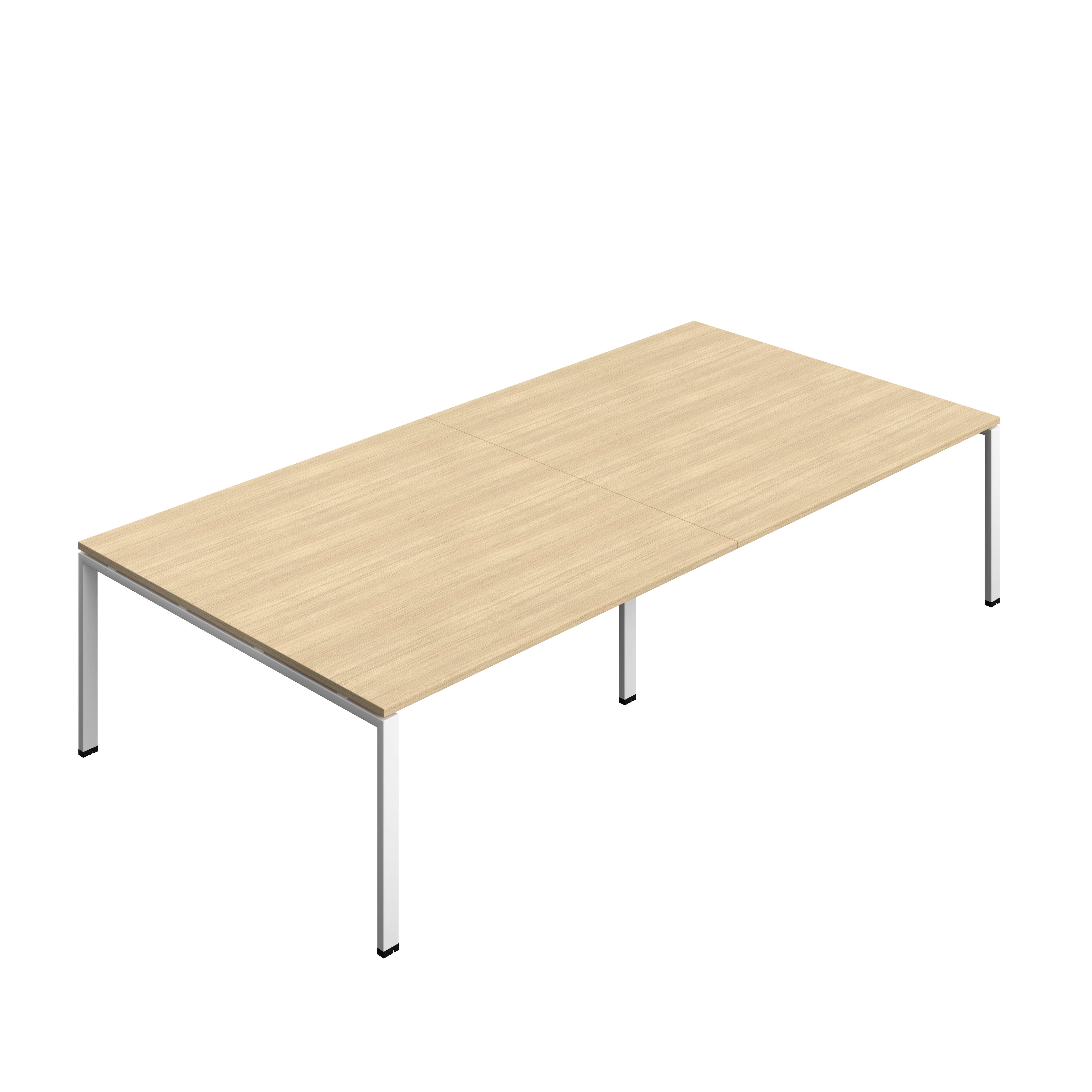 Synergy Meeting Table (FSC) : Goal Post Leg : 3200 | 1600 | Nova Oak/White