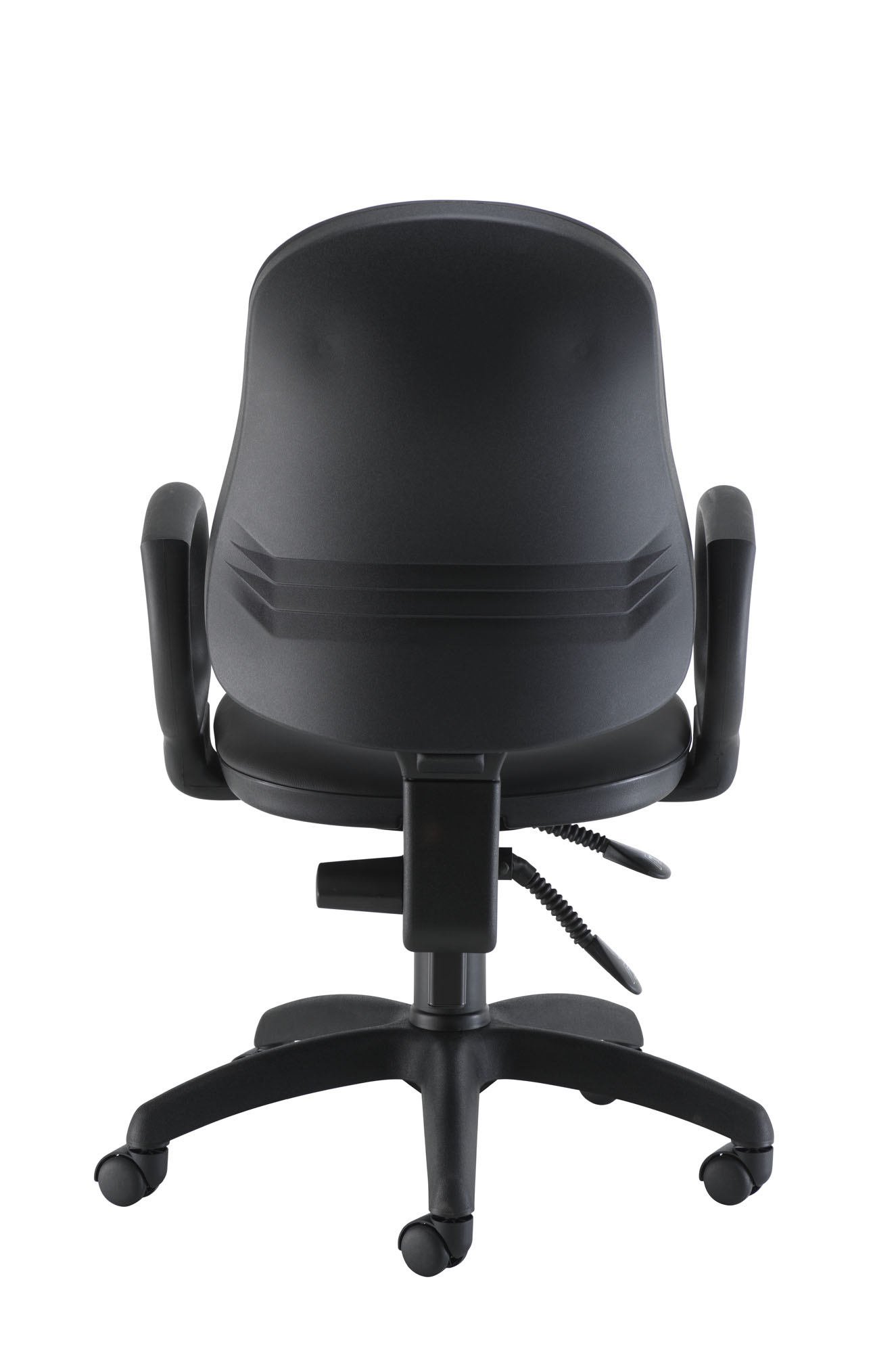 Calypso 2 High Back Operator Chair | Fixed Arms | Black PU thumbnail 5