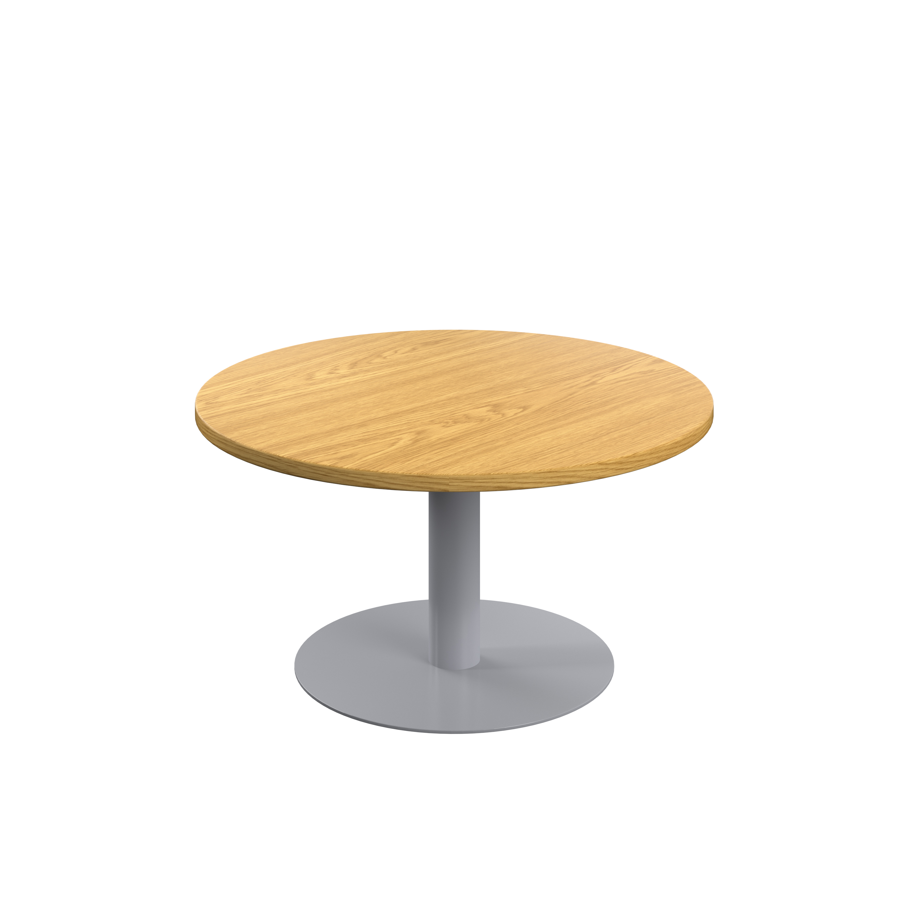 Contract Table Low (FSC) | 800mm | Nova Oak/Silver
