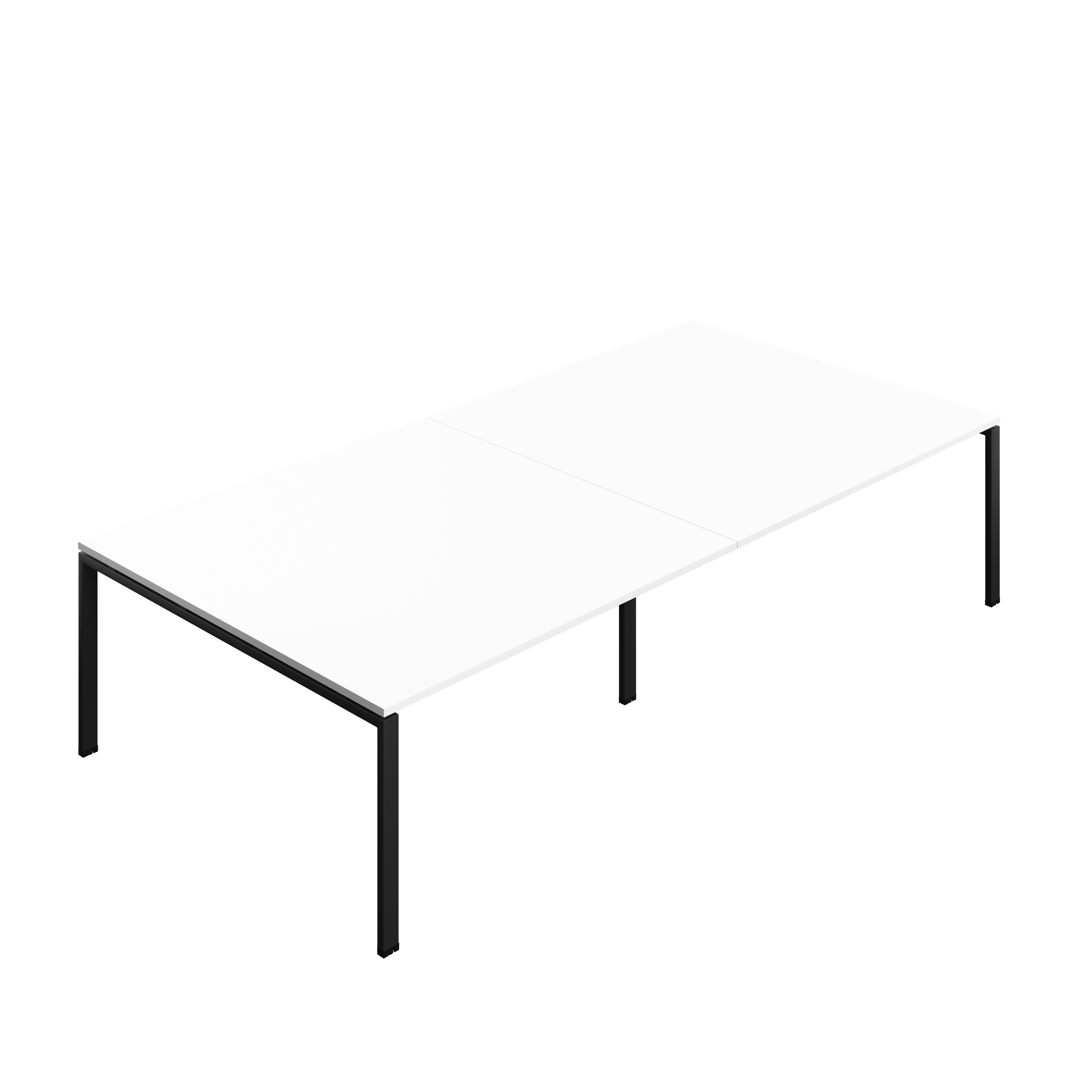 Synergy Meeting Table (FSC) : Goal Post Leg : 3200 | 1600 | White/Black
