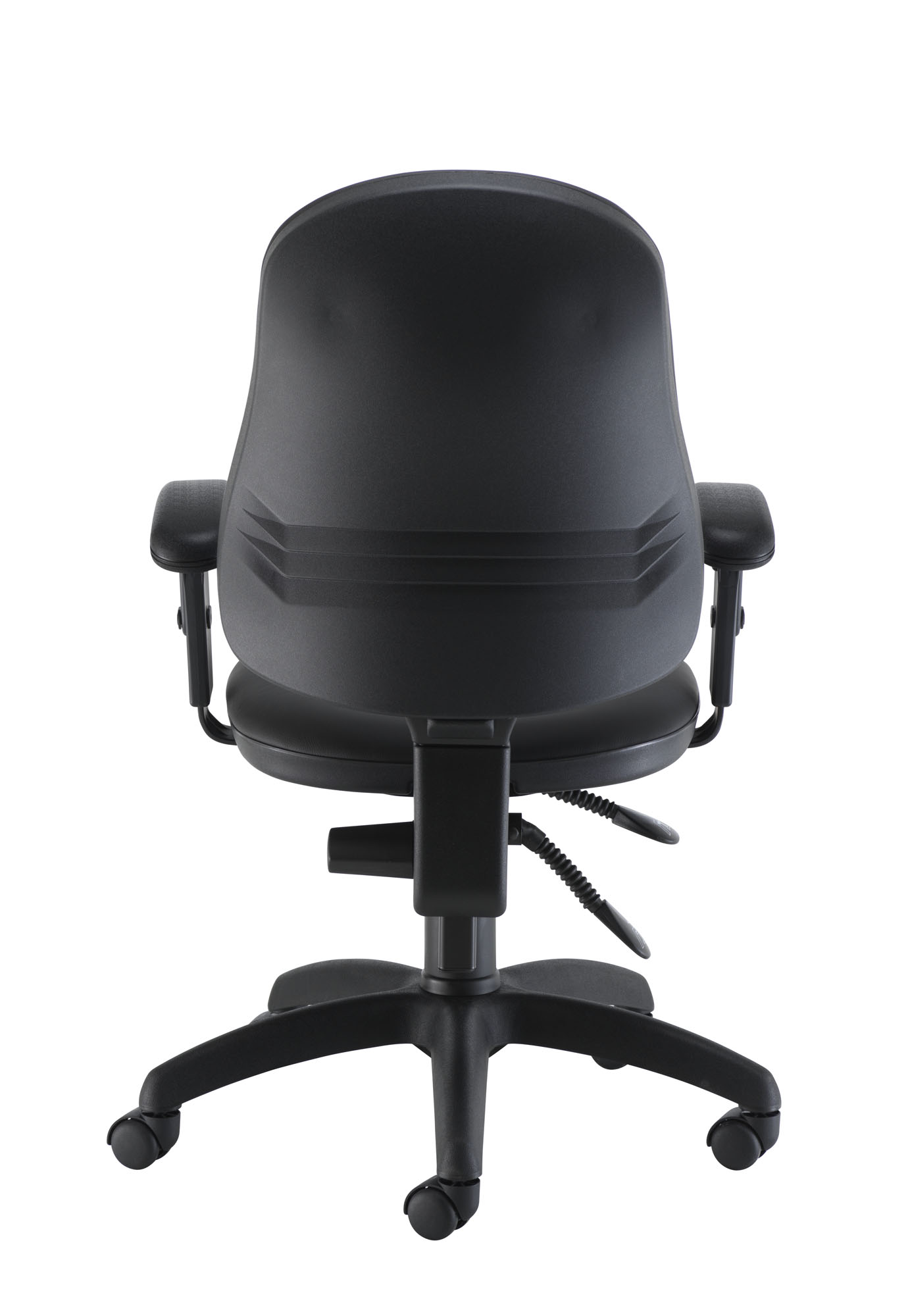 Calypso 2 High Back Operator Chair | Adjustable Arms | Black PU thumbnail 5