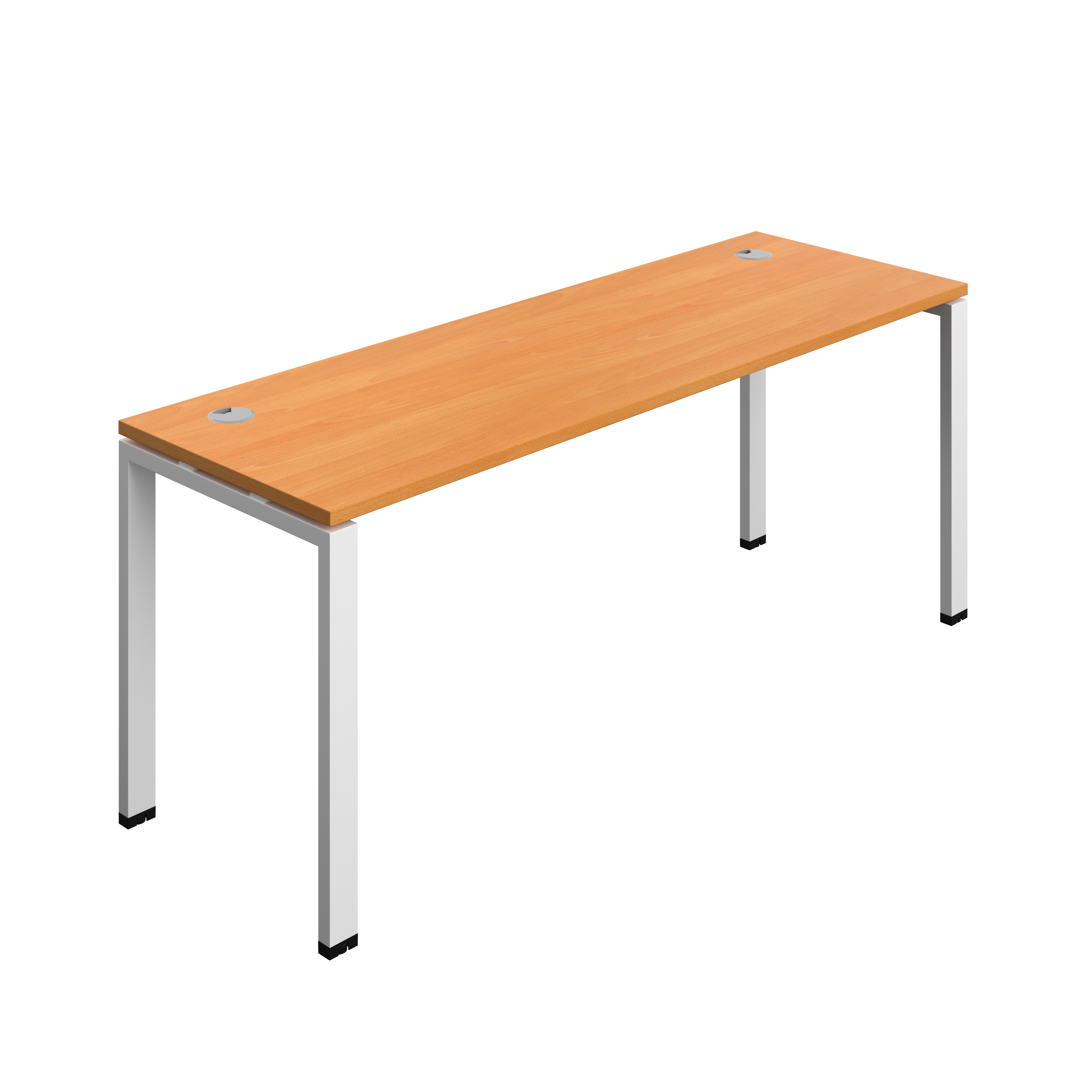 Synergy Bench with Cable Ports: 1 Person (FSC) : Goal Post Leg : 1800 | 700 | Unlimited/White