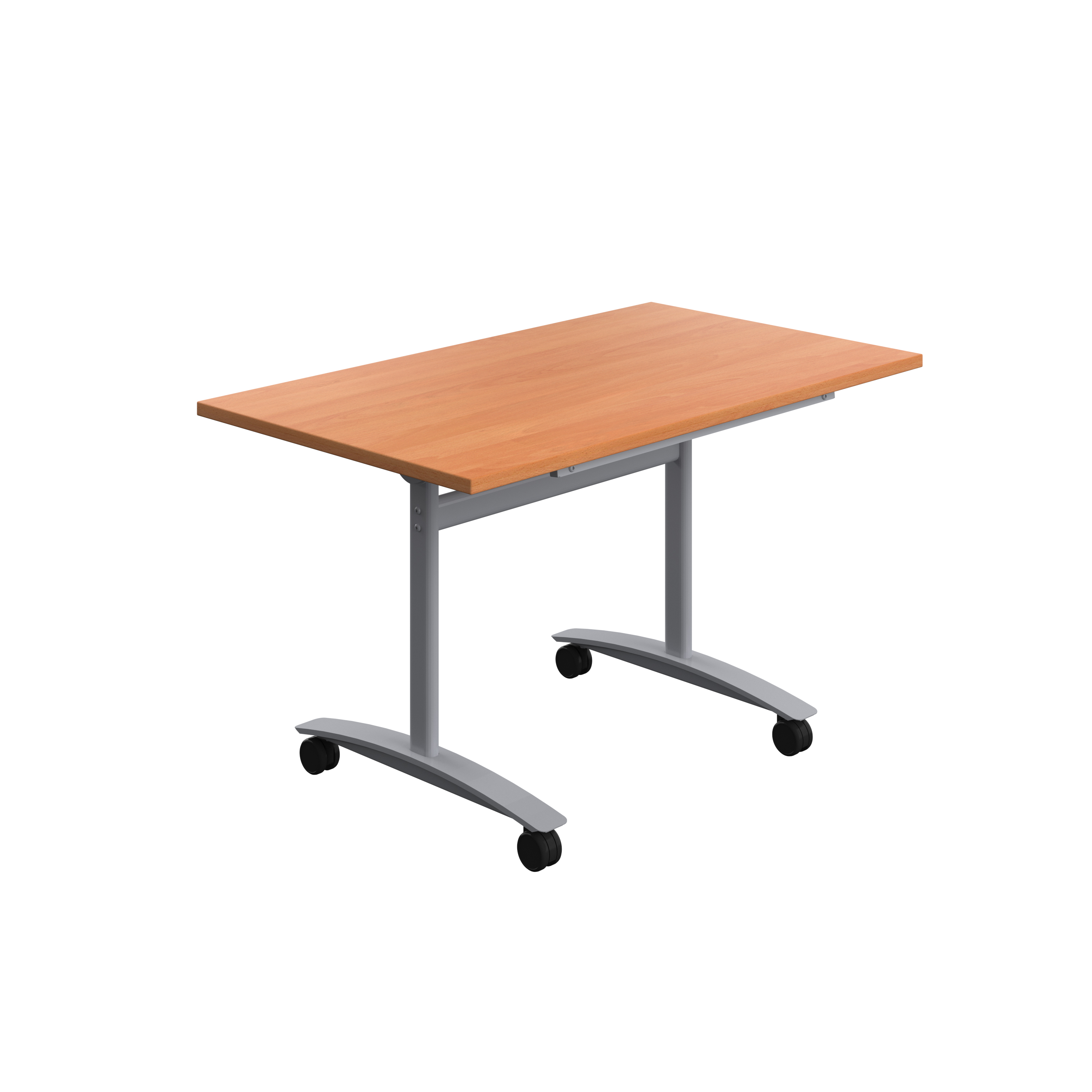 One Rectangular Tilting Table (FSC) | 1200 X 700 | Beech/Silver