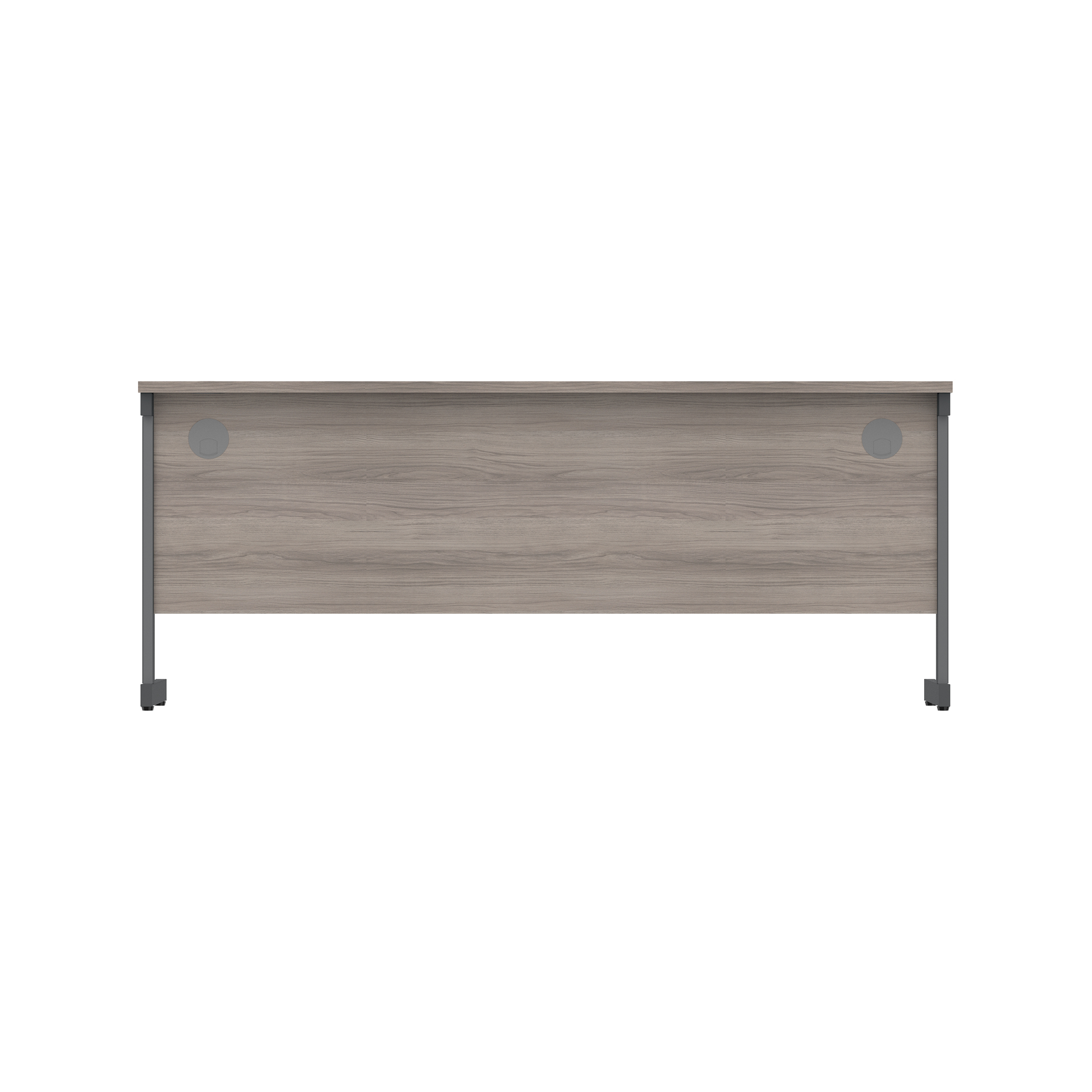 Office Rectangular Desk with Steel Single Upright Cantilever Frame (FSC) | 1800X600 | Alaskan Grey Oak/Graphite thumbnail 4