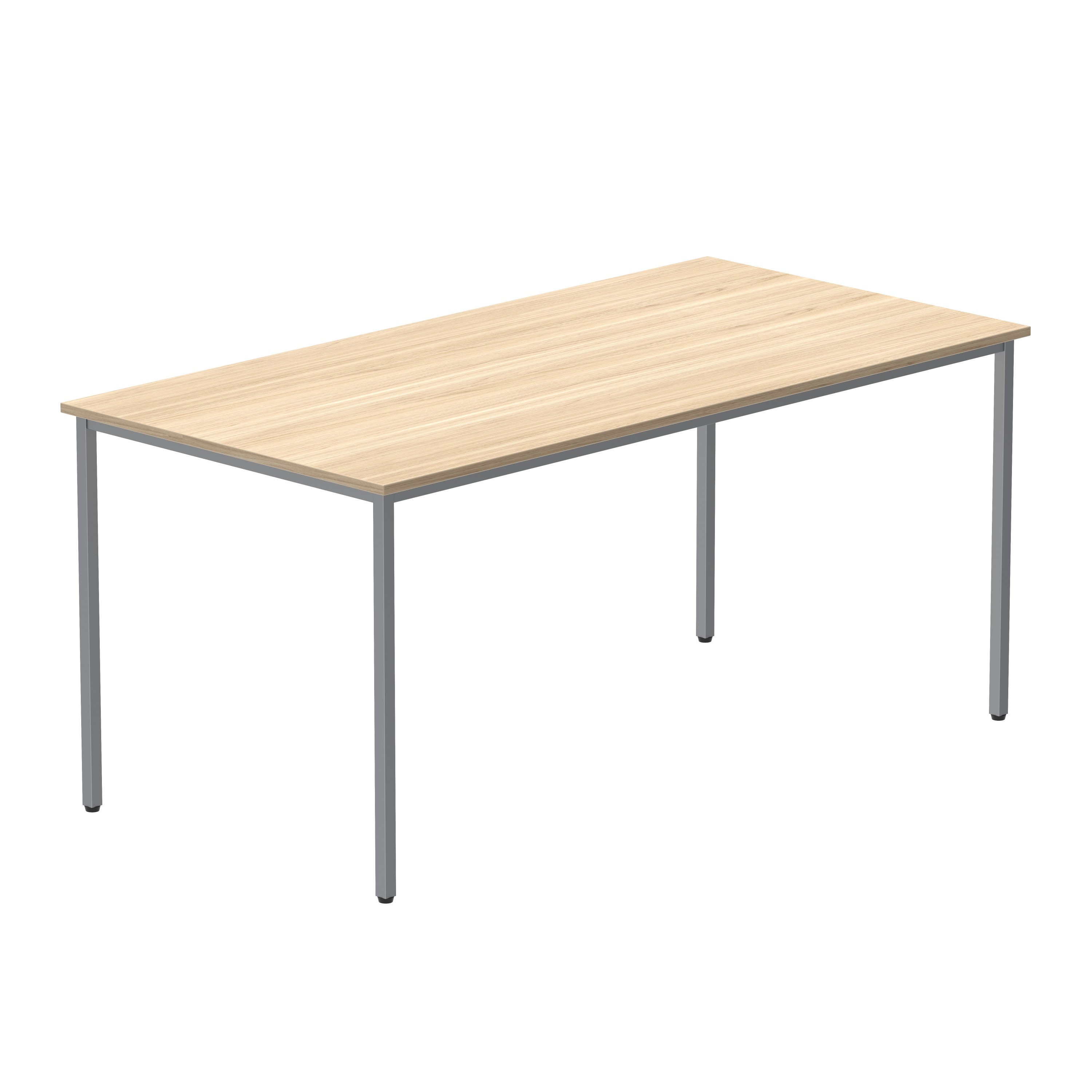 Office Rectangular Multi-Use Table (FSC) | 1600X800 | Canadian Oak/Silver thumbnail 6