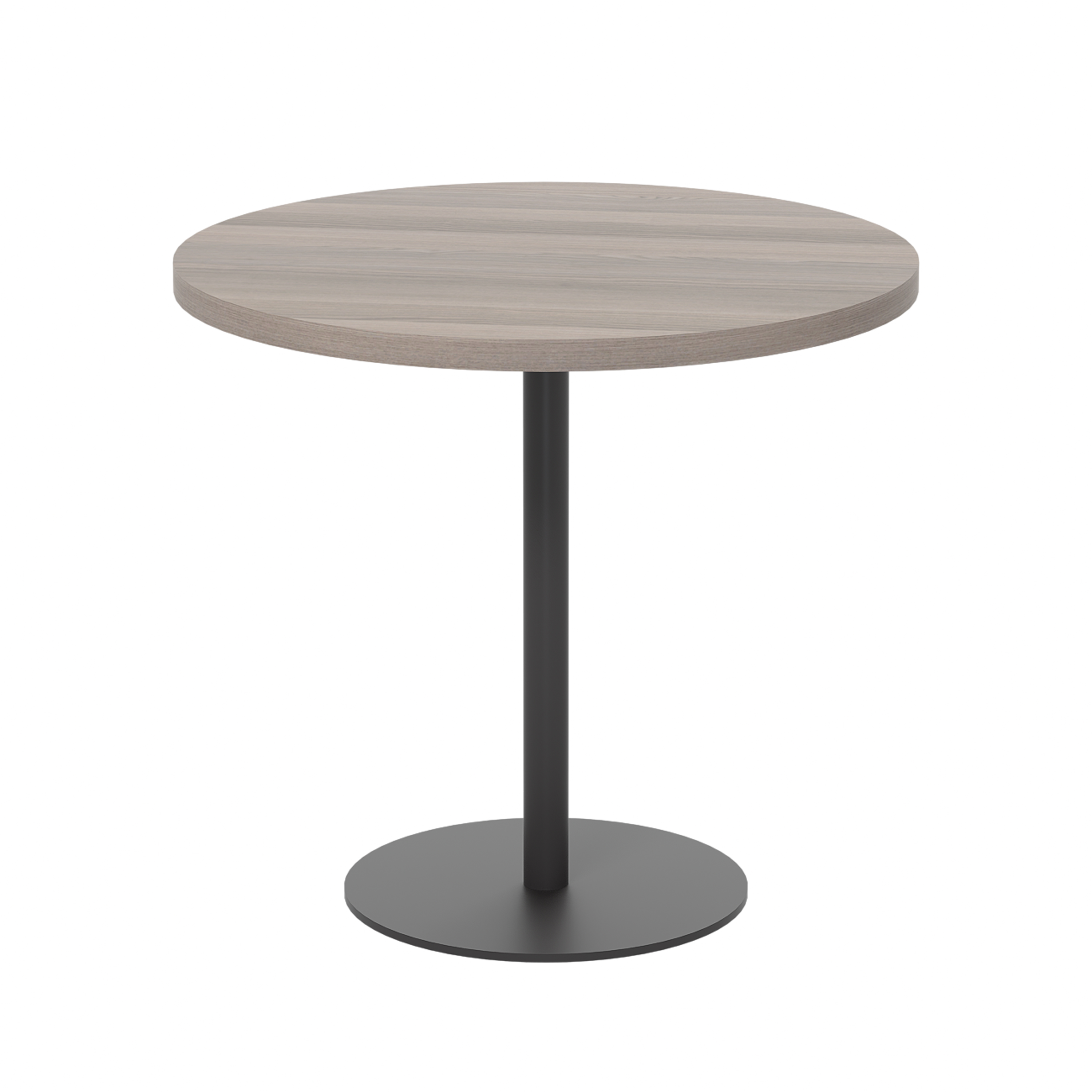 Contract Table Mid (FSC) | 800mm | Grey Oak/Black thumbnail 3