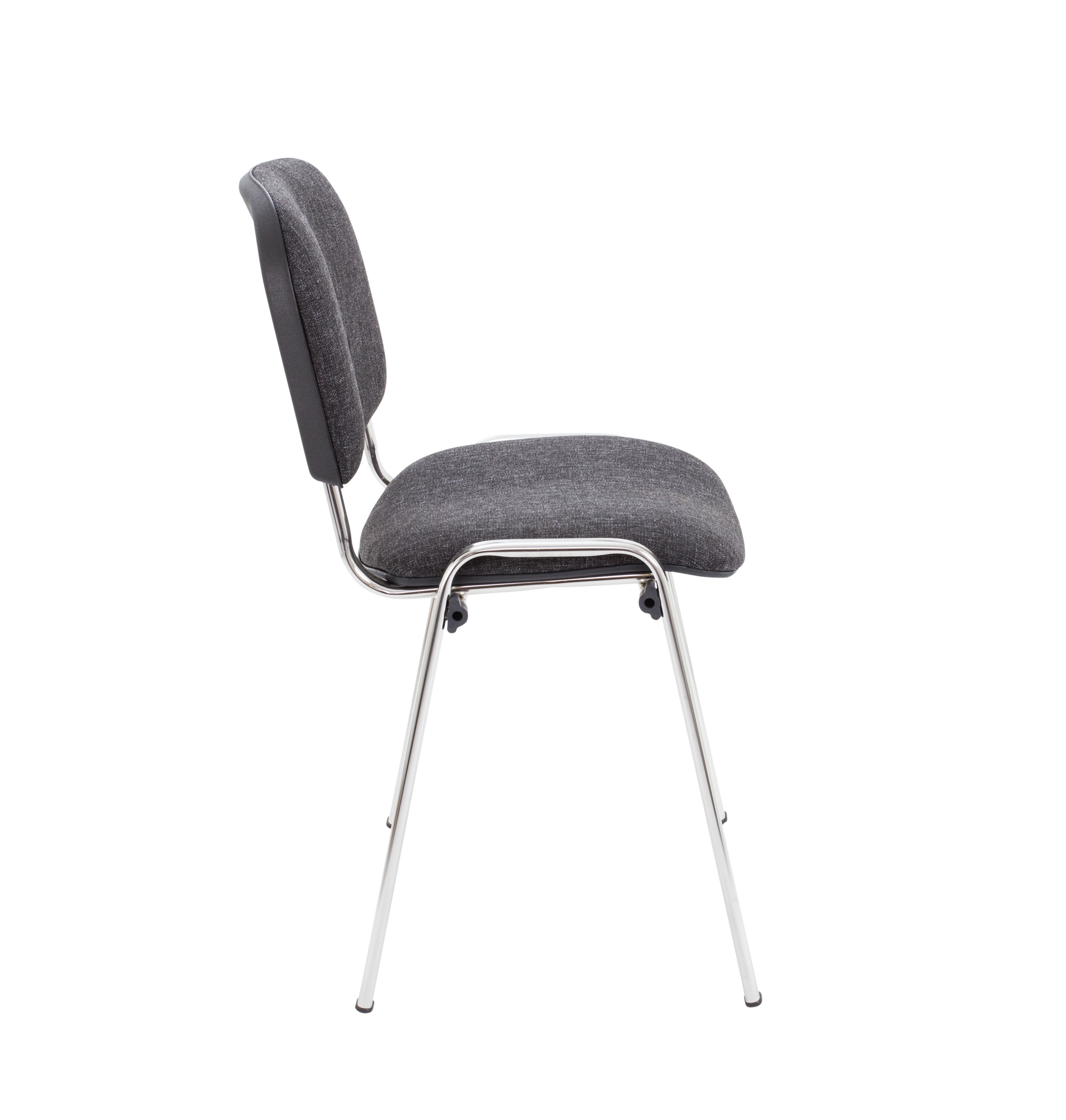 Club Chair with Chrome | Charcoal/Chrome thumbnail 3