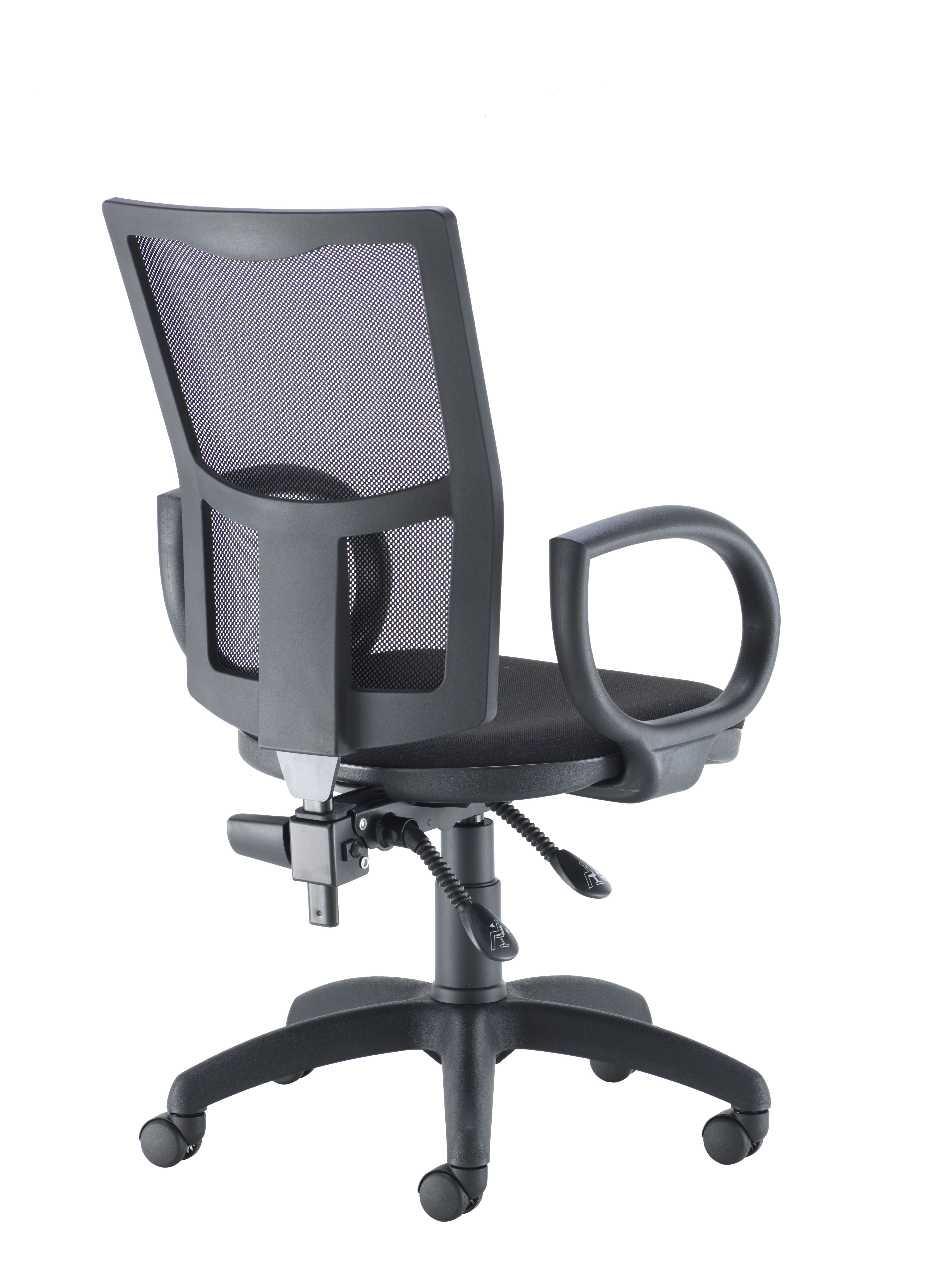 Calypso 2 Mesh Office Chair | Fixed Arms | Black thumbnail 4