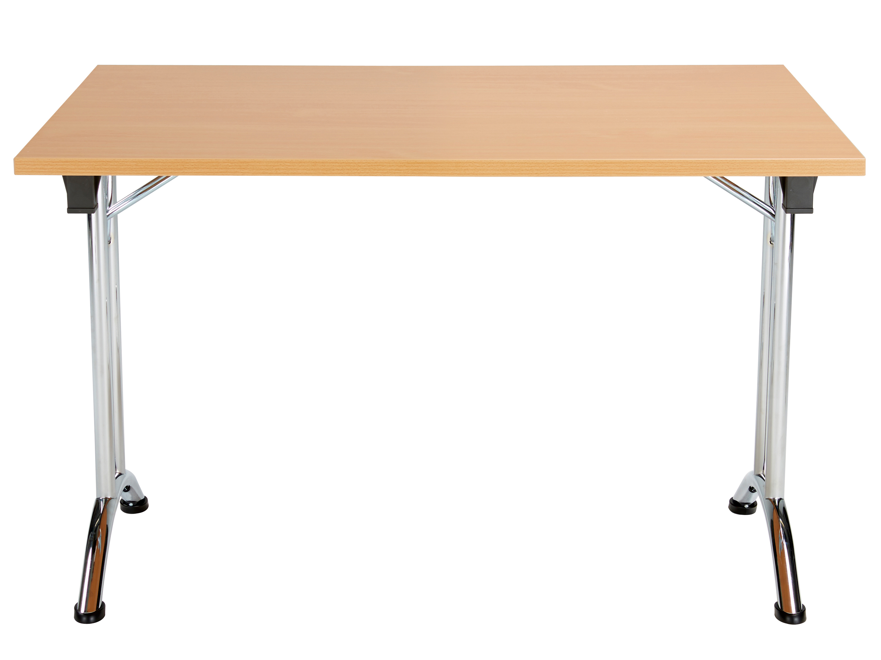 One Union Rectangular Folding Table (FSC) | 1200 X 700 | Beech/Chrome thumbnail 2