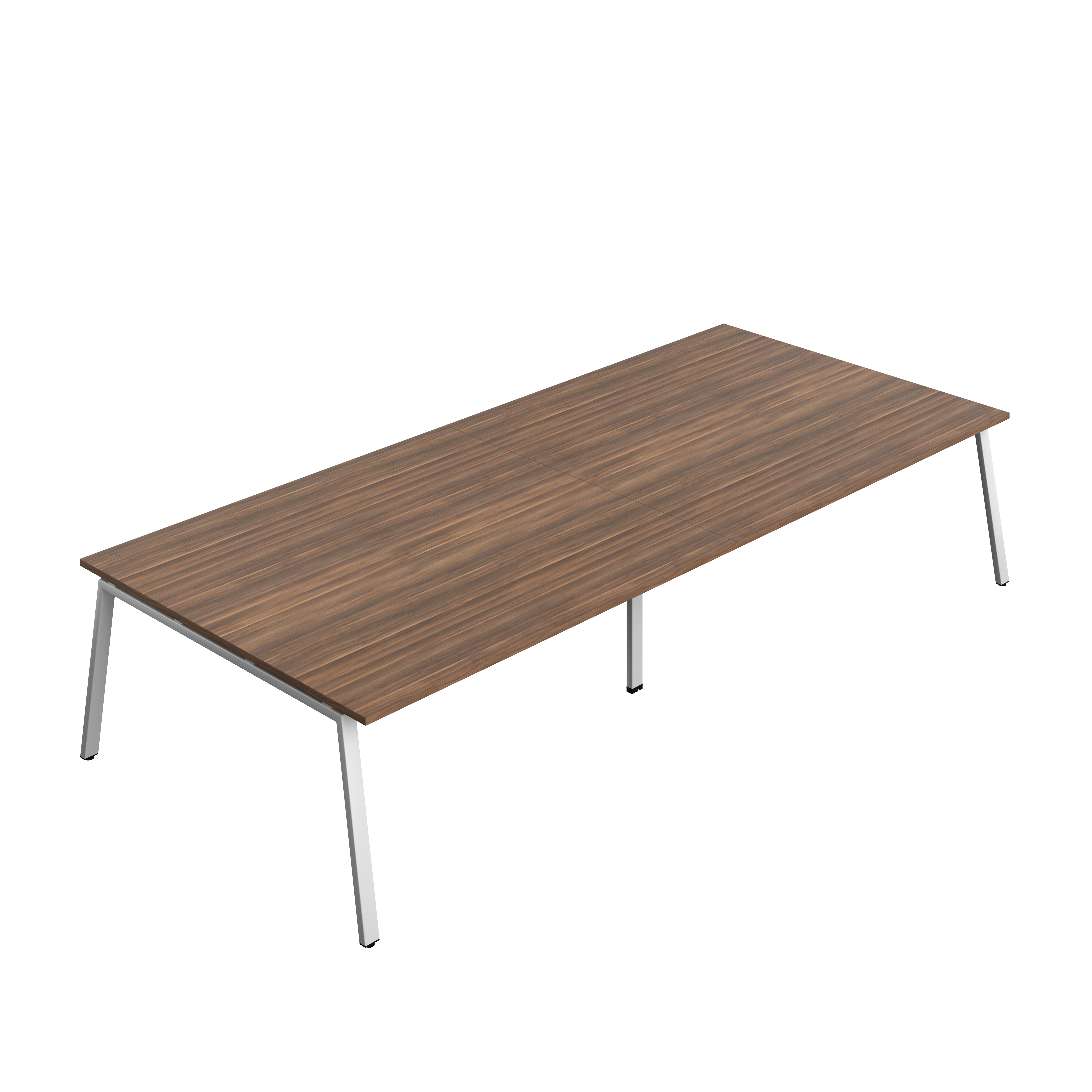 Synergy Meeting Table (FSC) : A-Frame Leg : 3600 | 1600 | Dark Walnut/Silver
