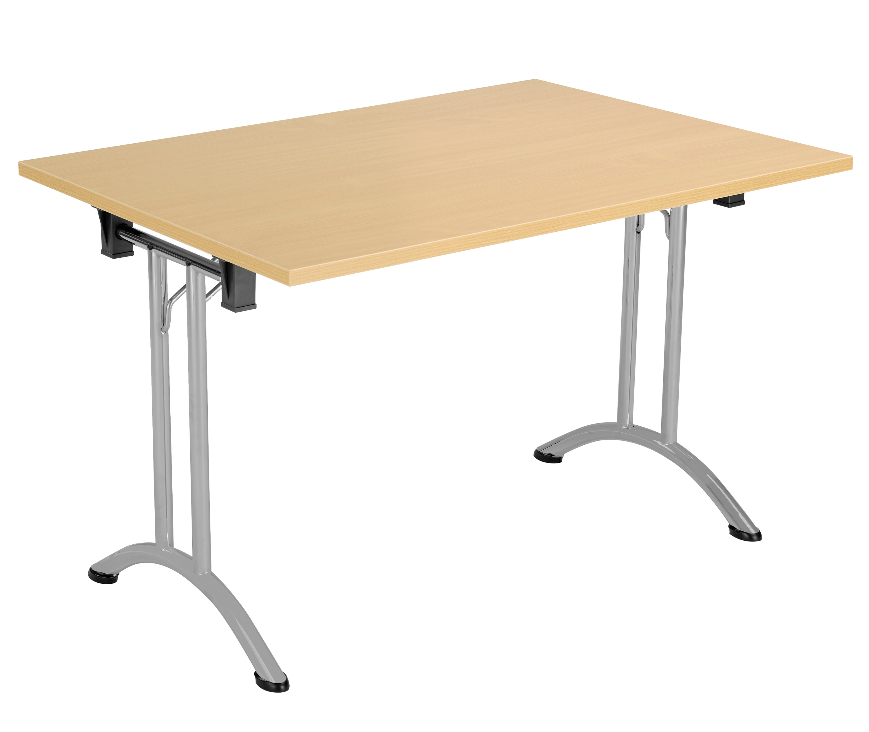 One Union Rectangular Folding Table (FSC) | 1200 X 700 | Nova Oak/Silver