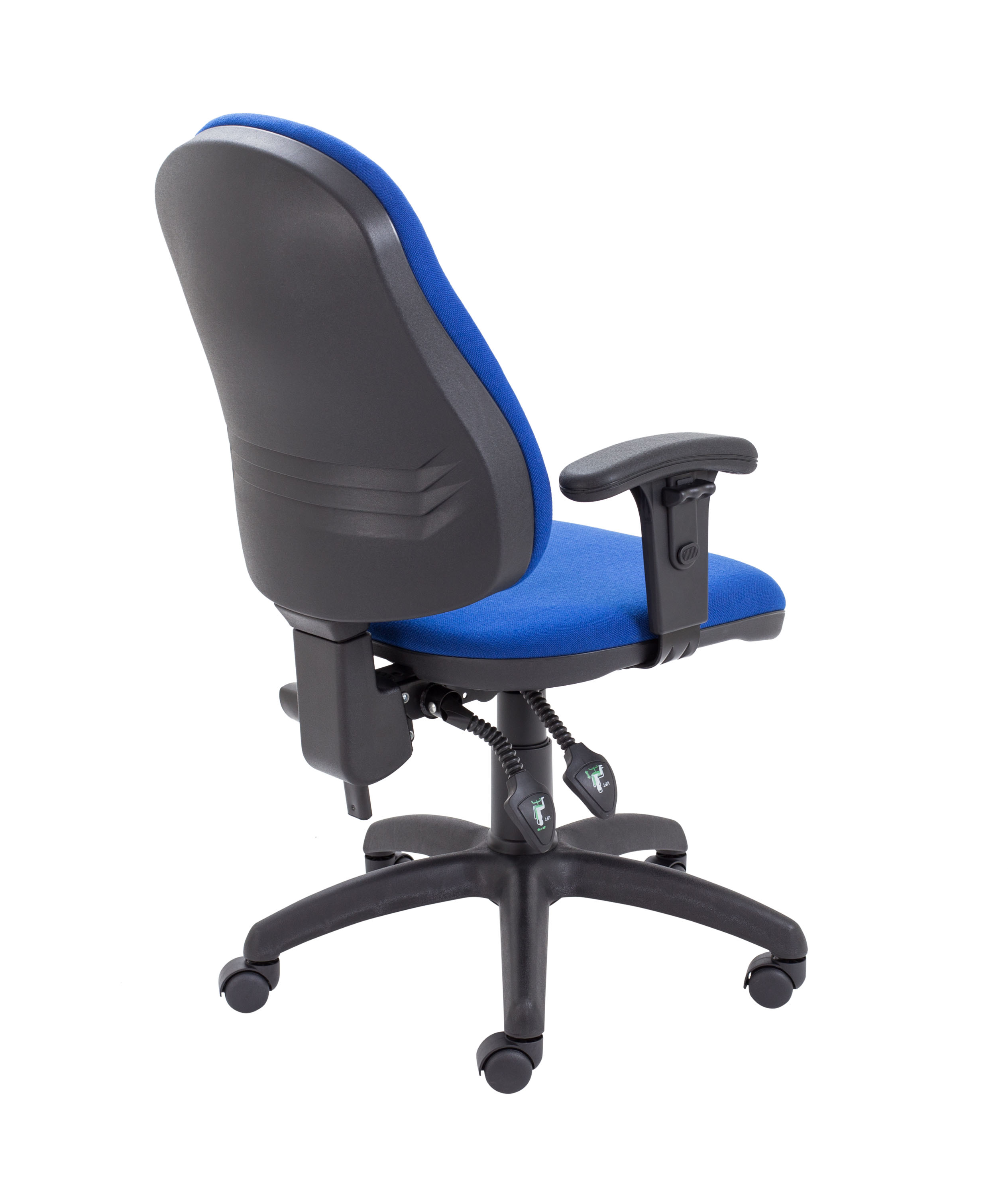 Calypso 2 High Back Operator Chair | Adjustable Arms | Royal Blue thumbnail 4