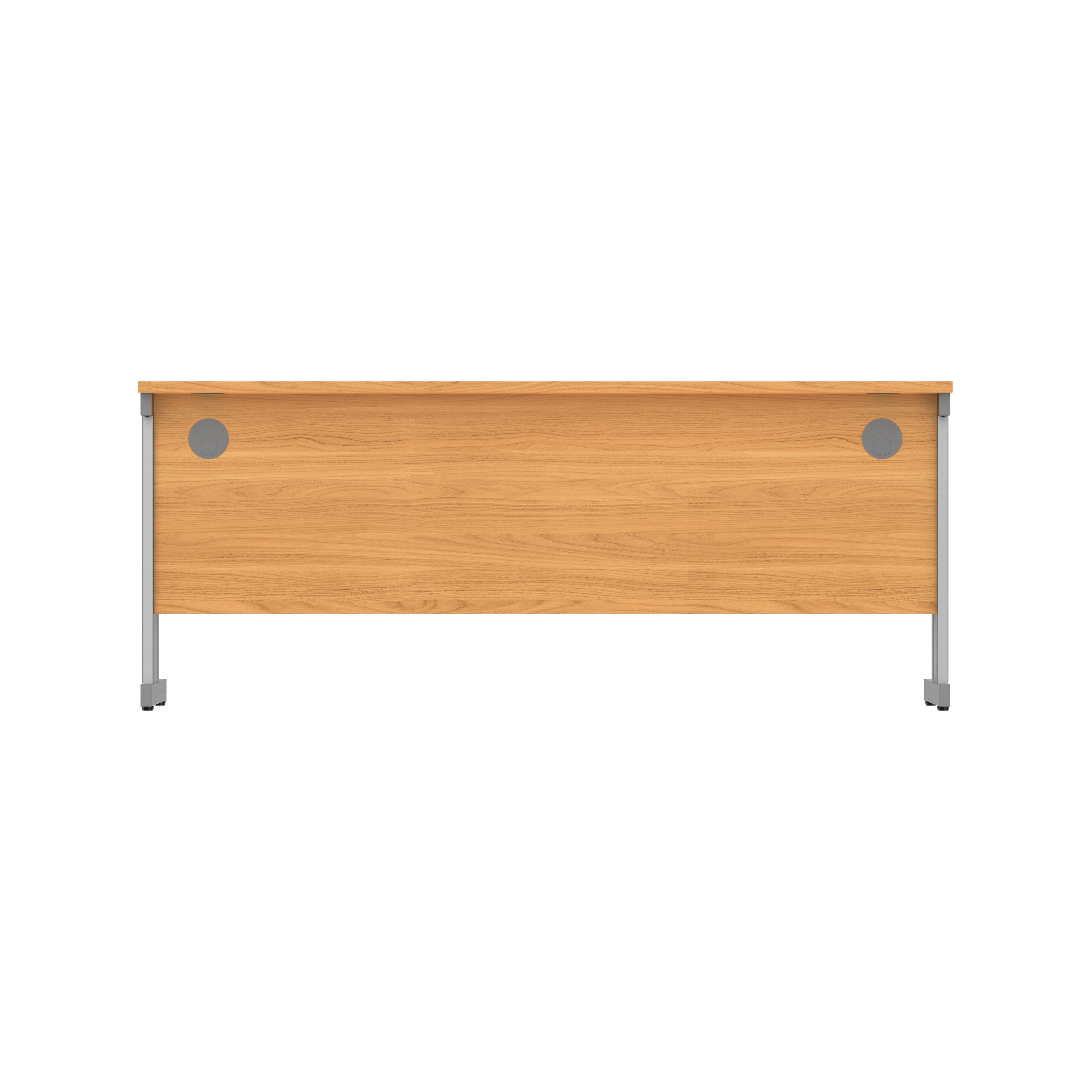 Office Rectangular Desk with Steel Double Upright Cantilever Frame (FSC) | 1800X600 | Norwegian Beech/Graphite thumbnail 5