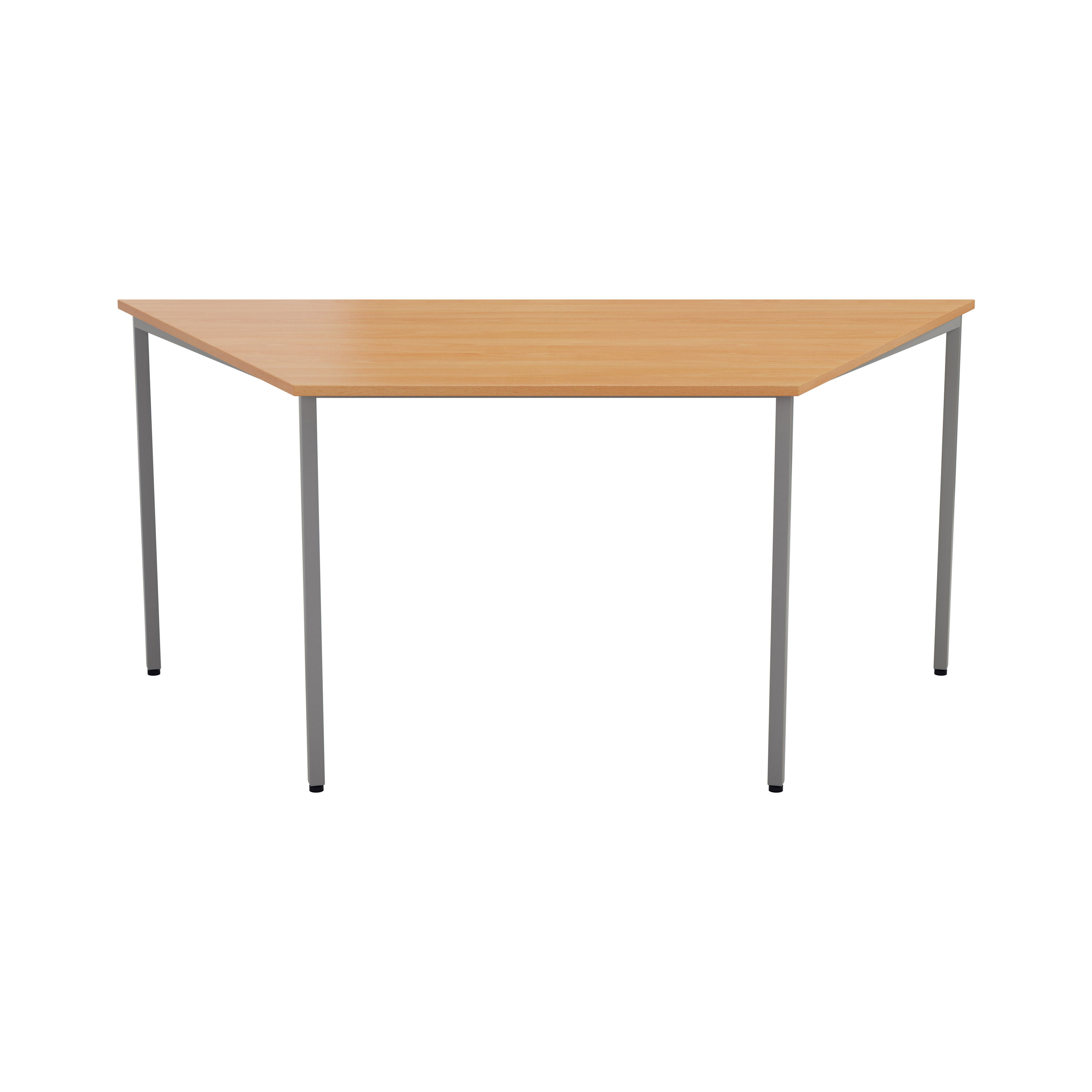 Trapezoidal Multi-purpose Table | 1600 X 800 | Beech/Silver thumbnail 2