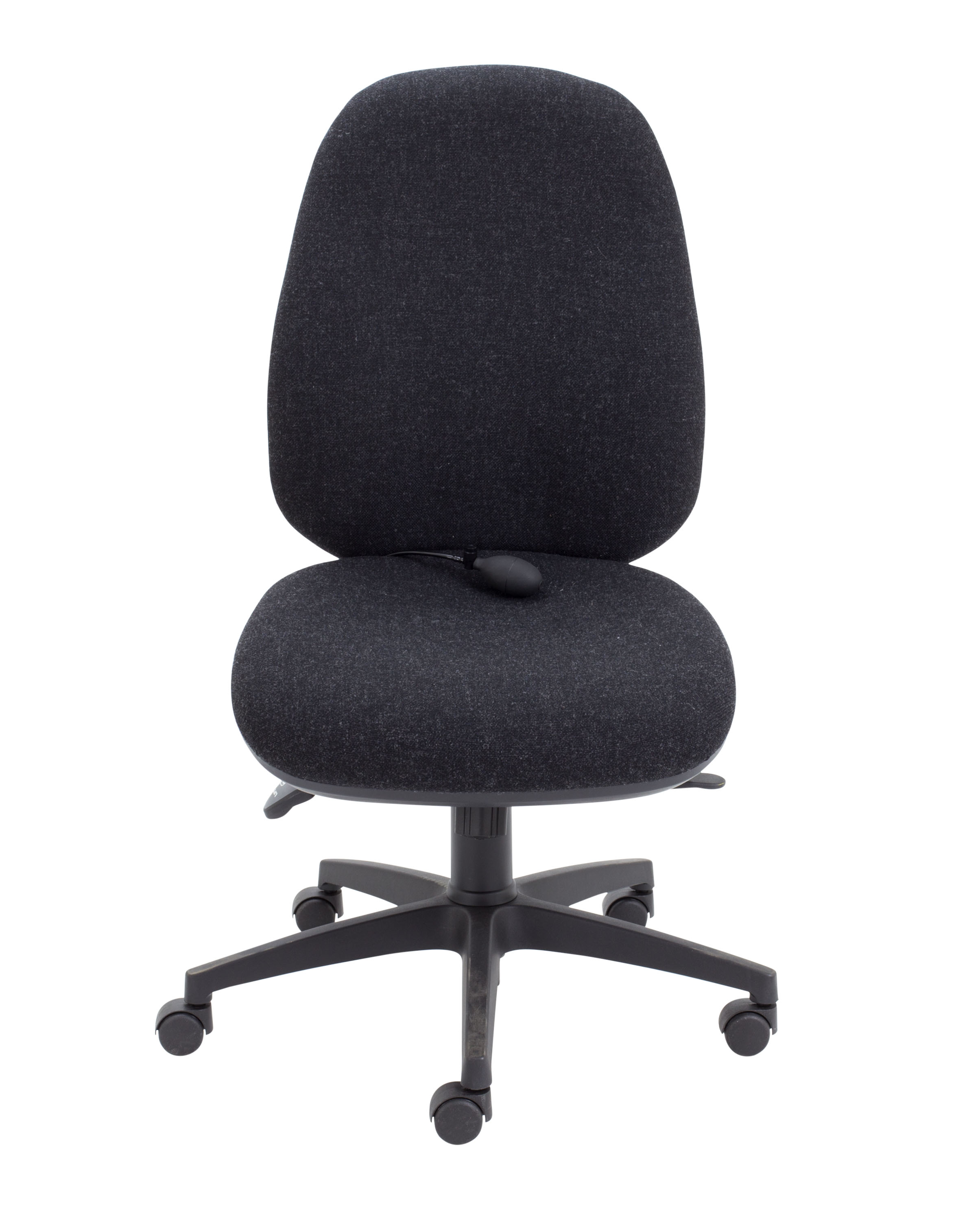Maxi Ergo Chair with Lumbar Pump | No Arms | Charcoal thumbnail 2
