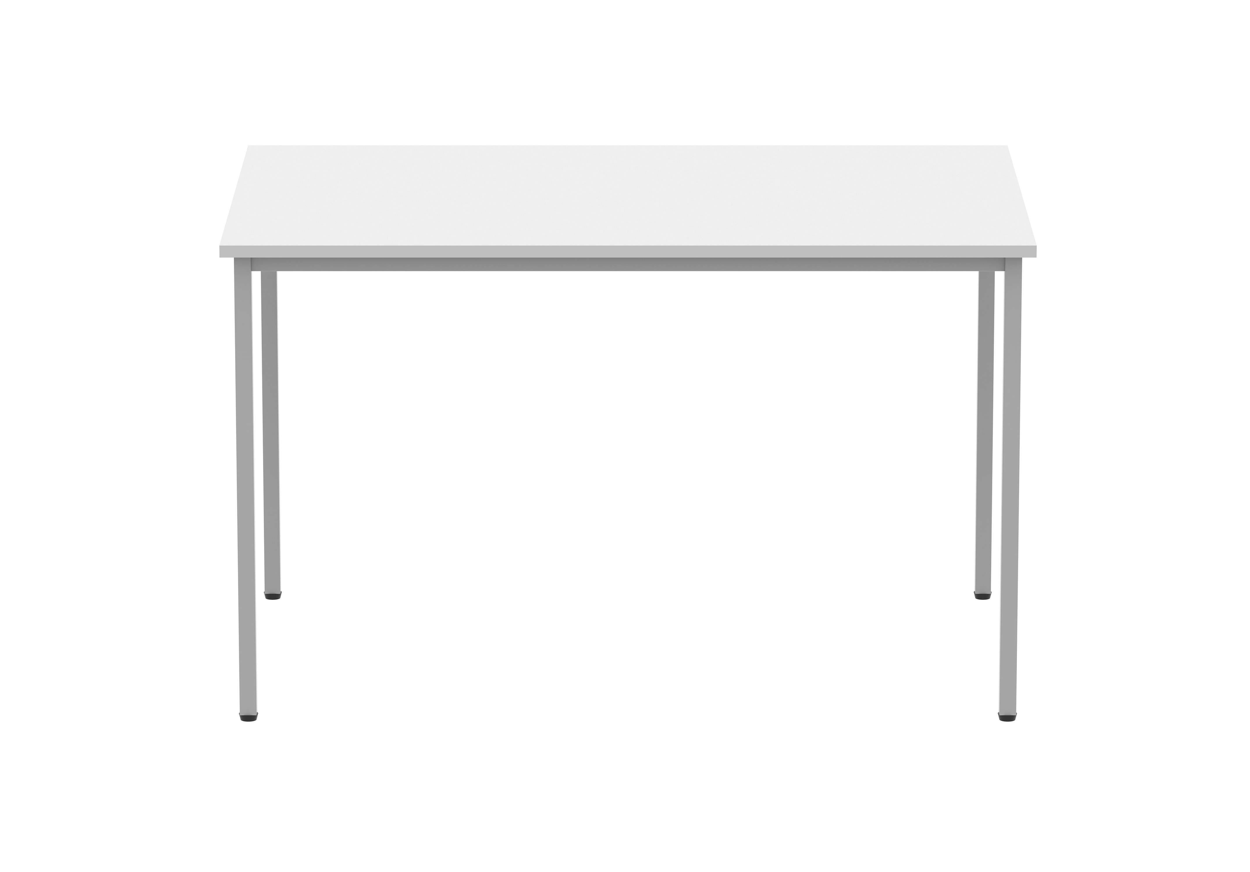Office Rectangular Multi-Use Table (FSC) | 1200X800 | Arctic White/Silver thumbnail 3