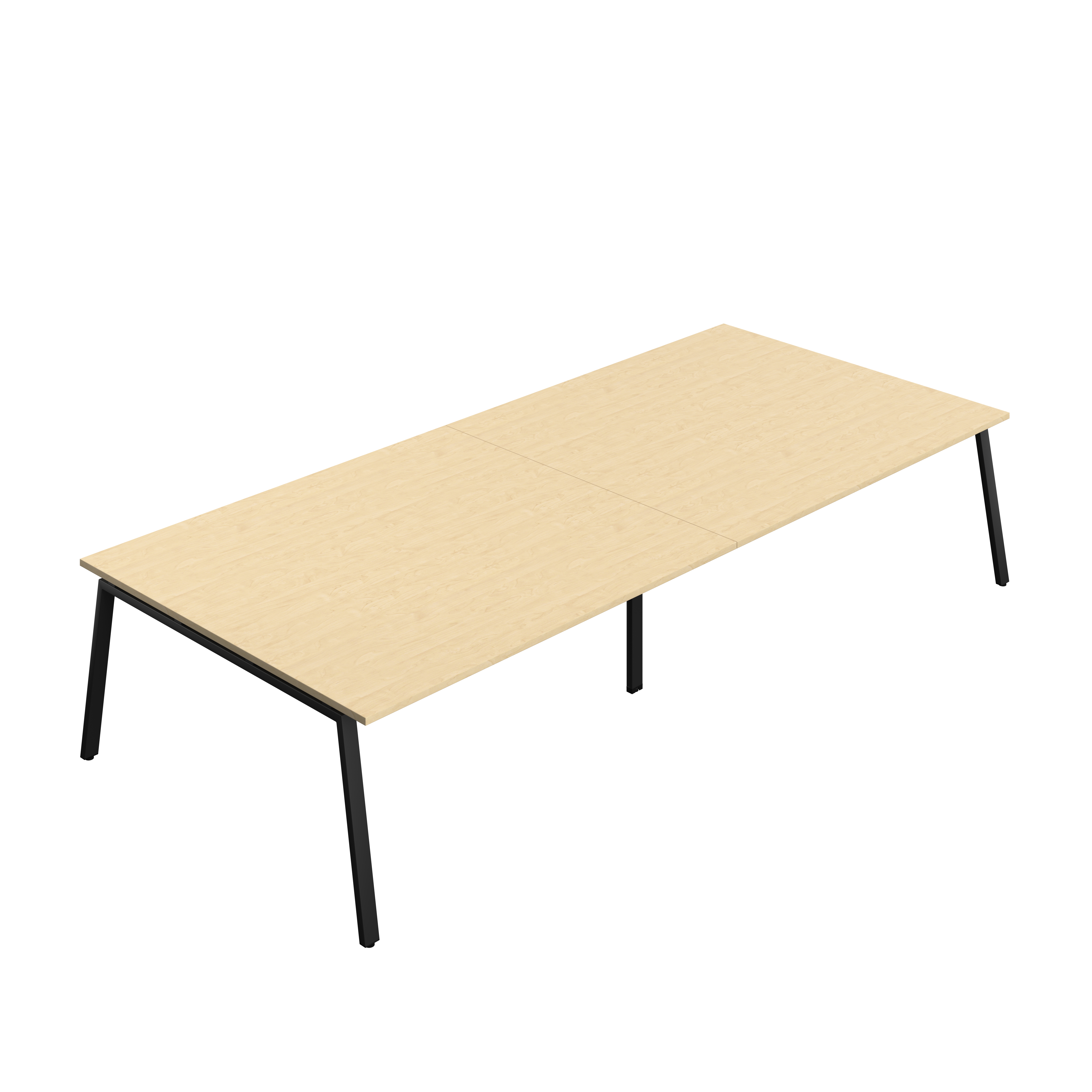 Synergy Meeting Table (FSC) : A-Frame Leg : 3600 | 1600 | Maple/Black