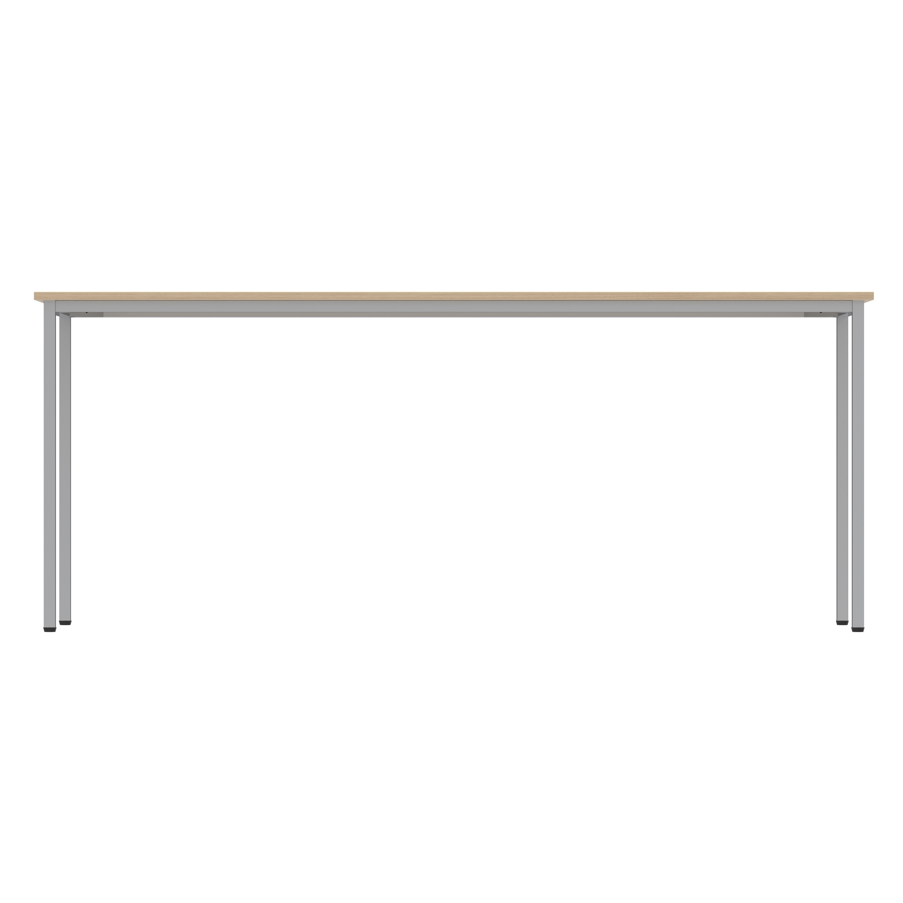 Office Rectangular Multi-Use Table (FSC) | 1800X600 | Canadian Oak/Silver thumbnail 5