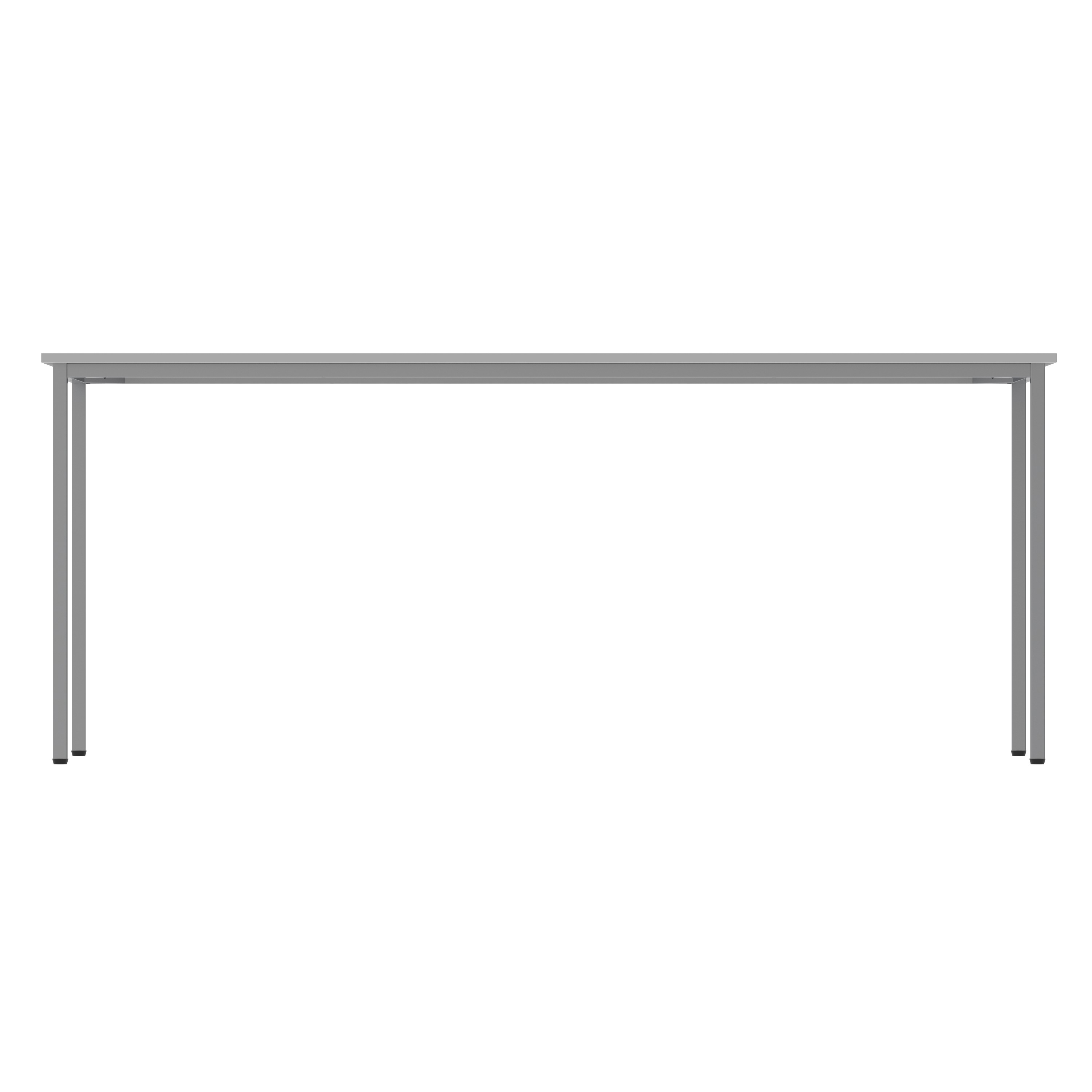 Office Rectangular Multi-Use Table (FSC) | 1800X600 | Arctic White/Silver thumbnail 5