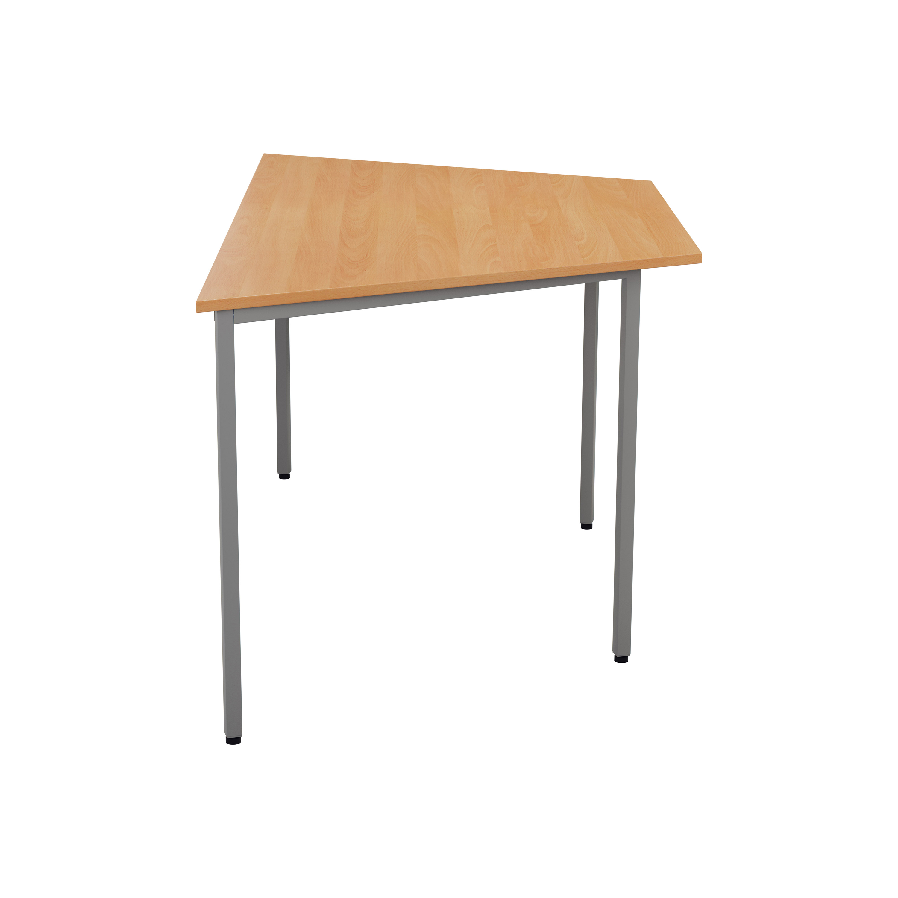 Trapezoidal Multi-purpose Table | 1600 X 800 | Beech/Silver thumbnail 3