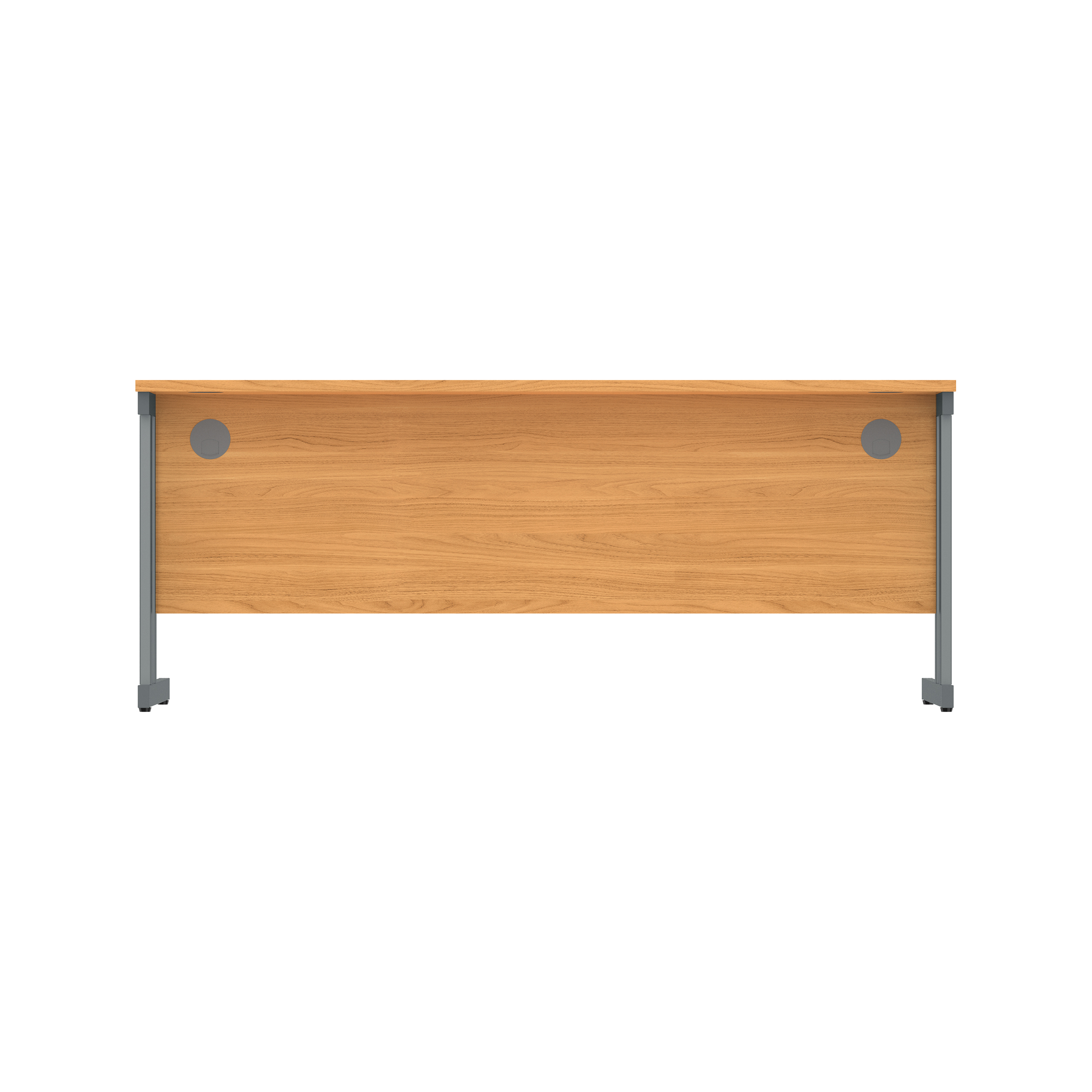 Office Rectangular Desk with Steel Double Upright Cantilever Frame (FSC) | 1800X800 | Norwegian Beech/Graphite thumbnail 4