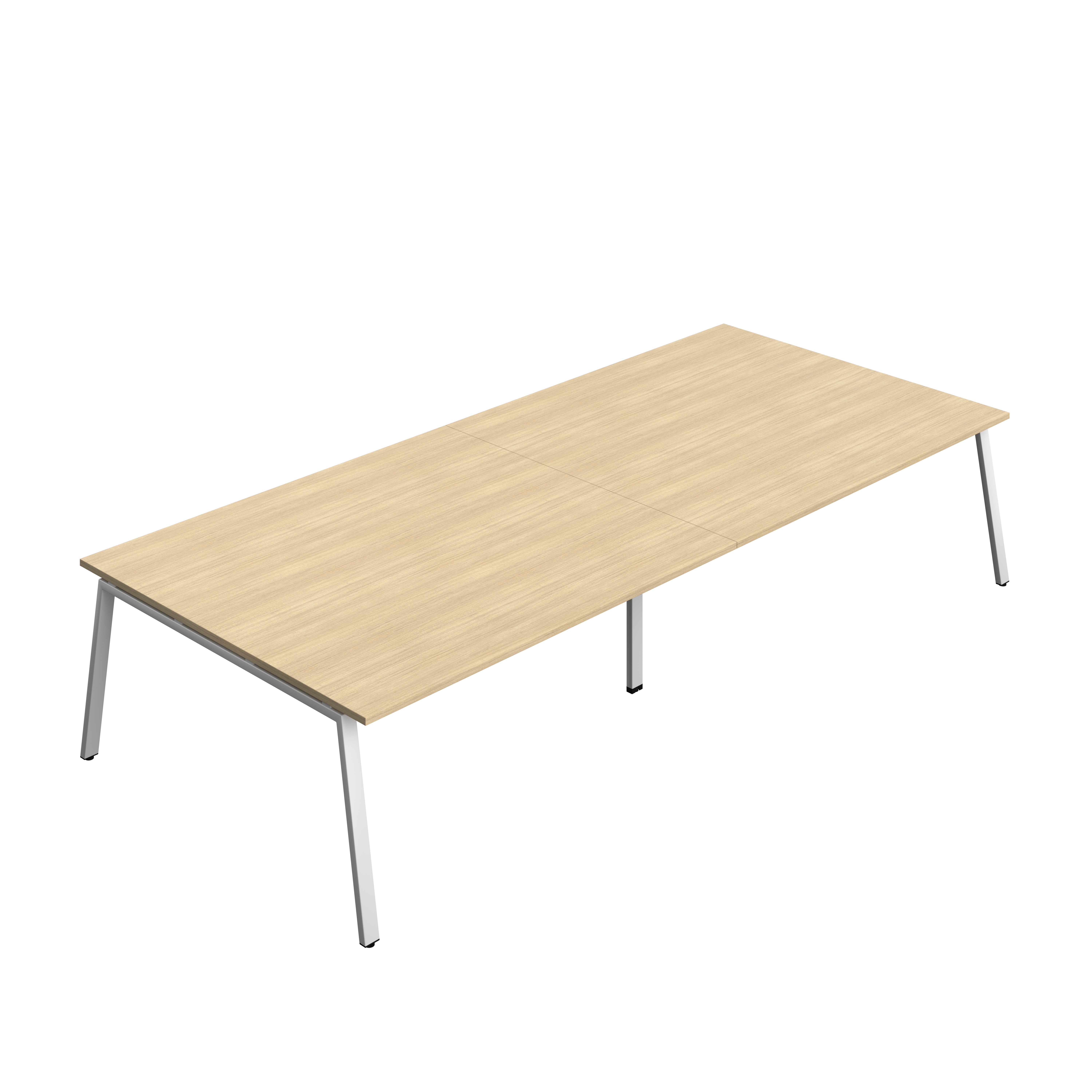 Synergy Meeting Table (FSC) : A-Frame Leg : 3600 | 1600 | Nova Oak/Silver