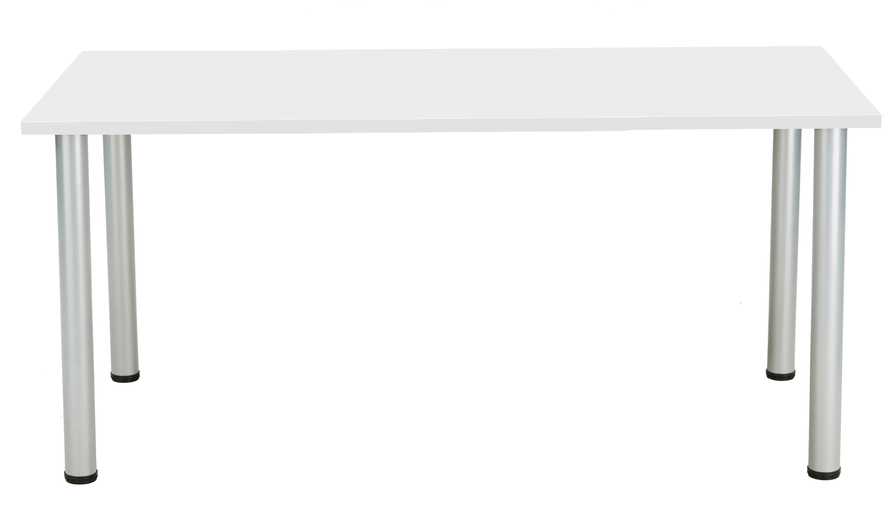 One Fraction Plus Rectangular Meeting Table (FSC) | 1600X800 | White/Silver thumbnail 2