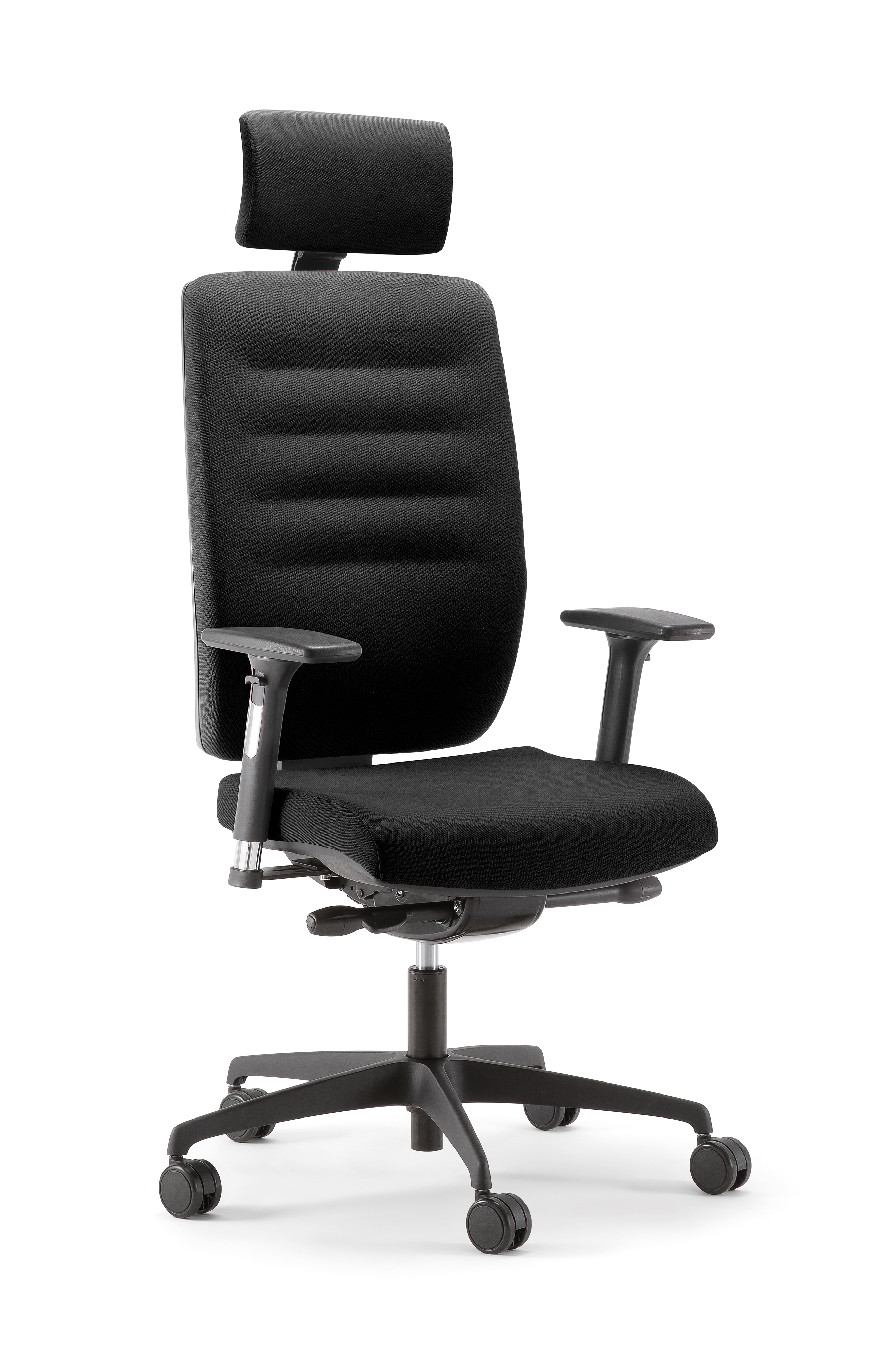 Bengal Heavy Duty Chair | High Back with Headrest | Black/Black