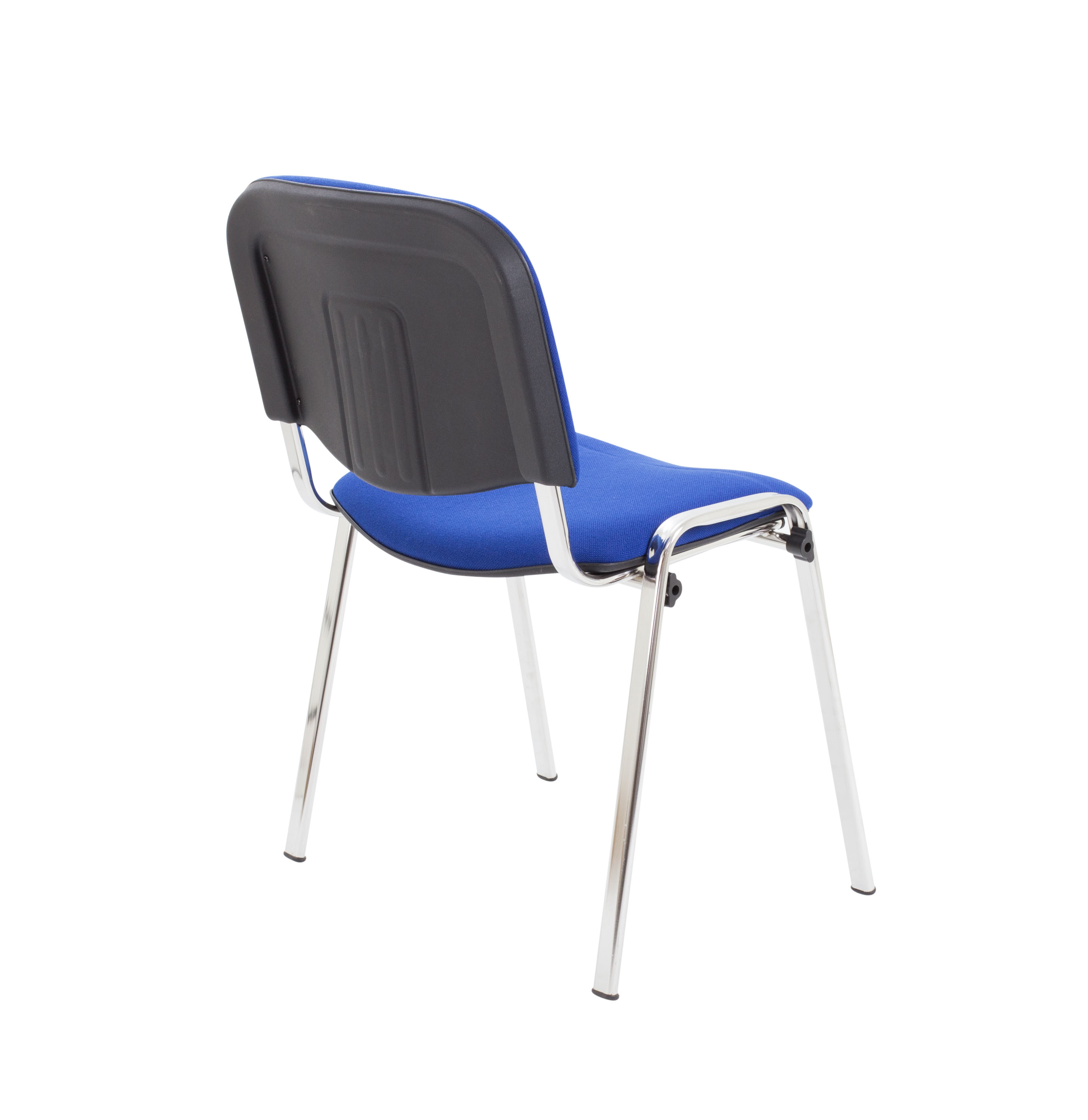Club Chair with Chrome | Royal Blue PU/Chrome thumbnail 4