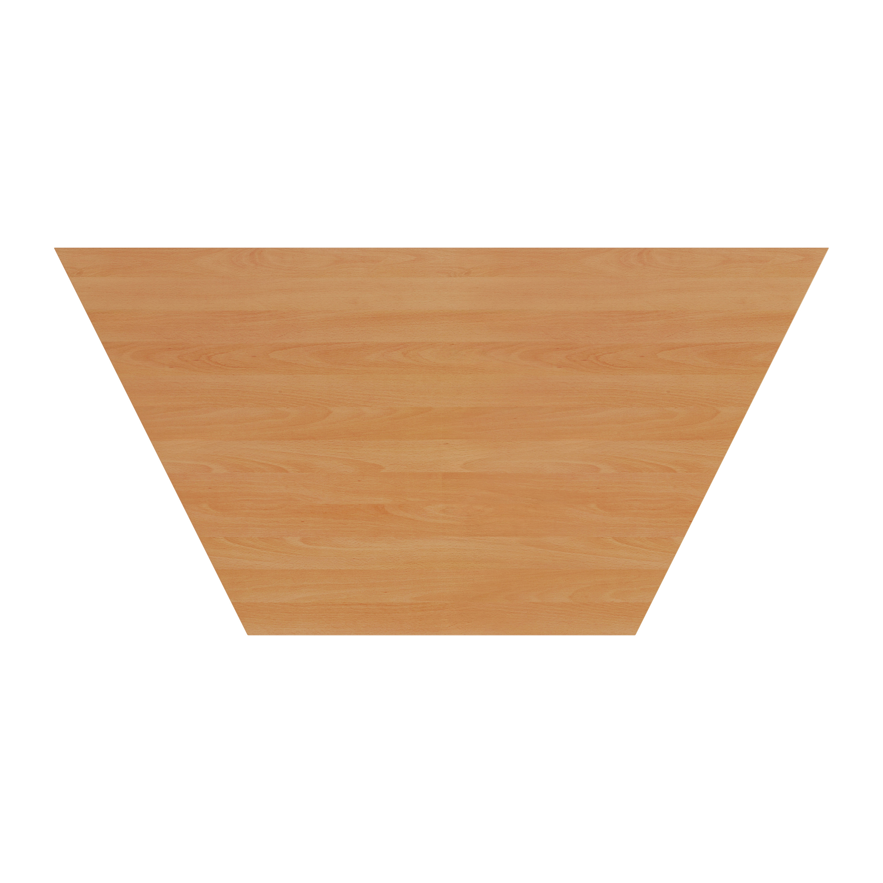 Trapezoidal Multi-purpose Table | 1600 X 800 | Beech/Silver thumbnail 5