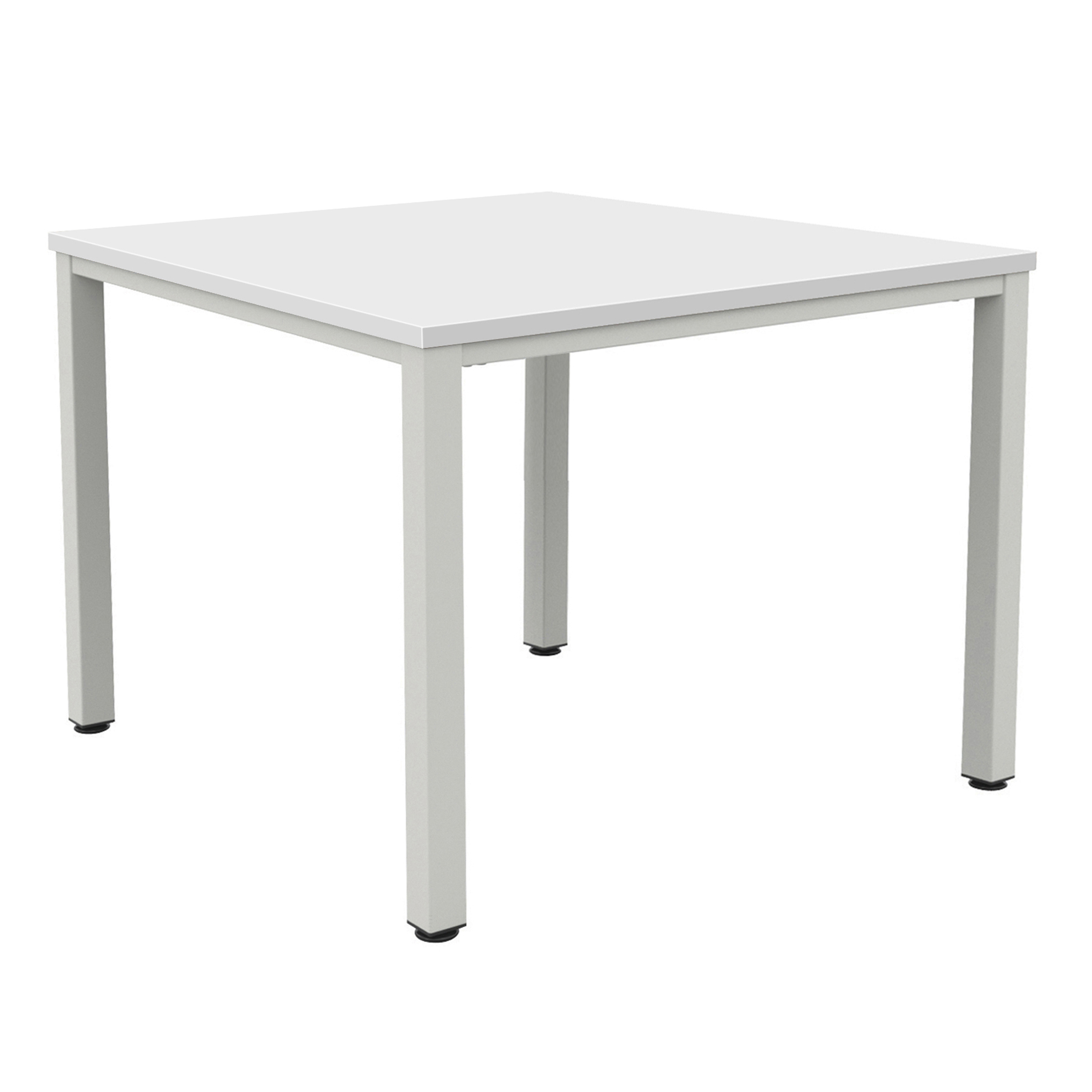 Fraction Infinity Square Meeting Table (FSC) | 1400 X 1400 | White/Silver