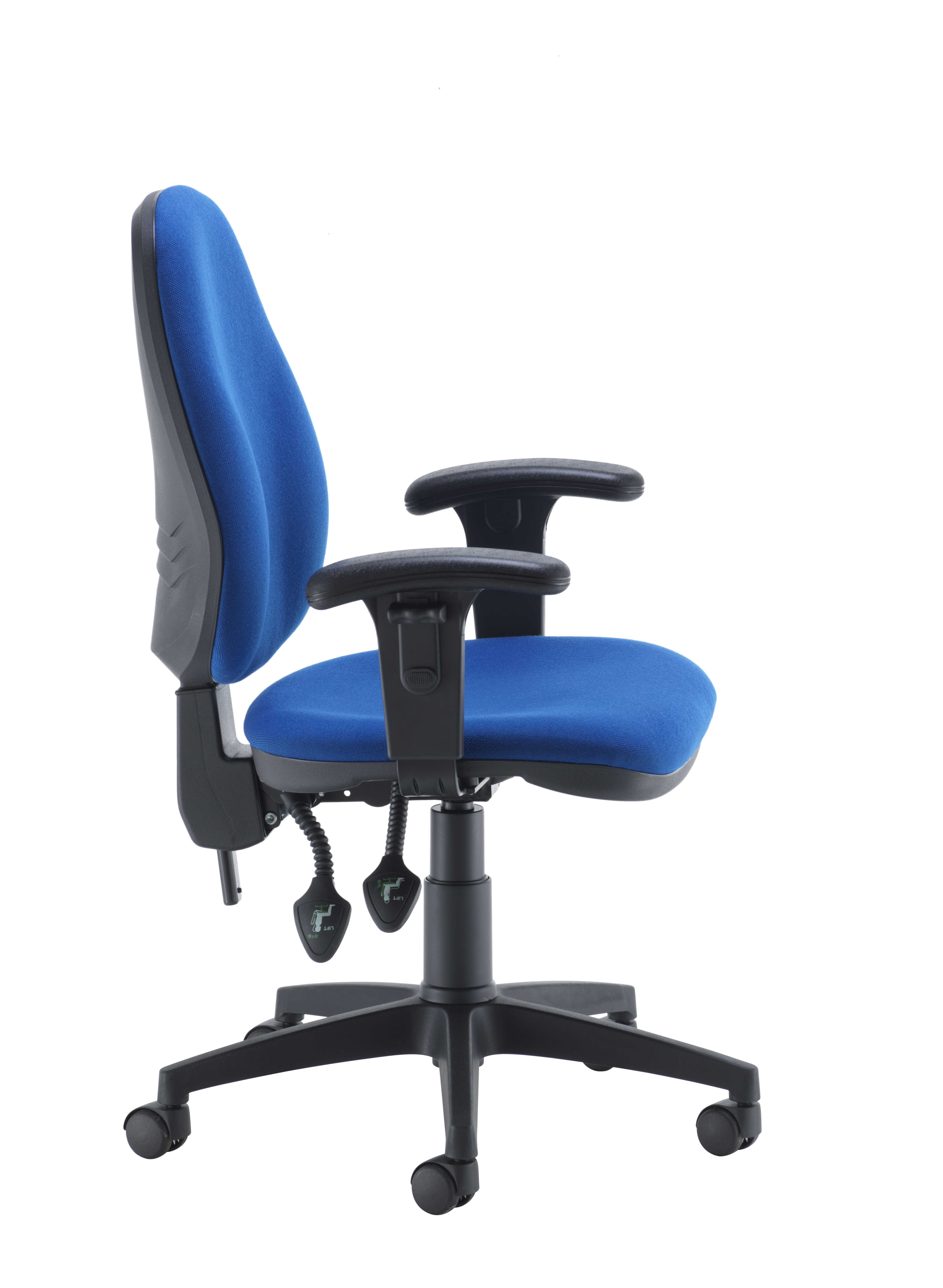 Concept Operator Chair | High-Back | Adjustable Arms | Royal Blue thumbnail 3