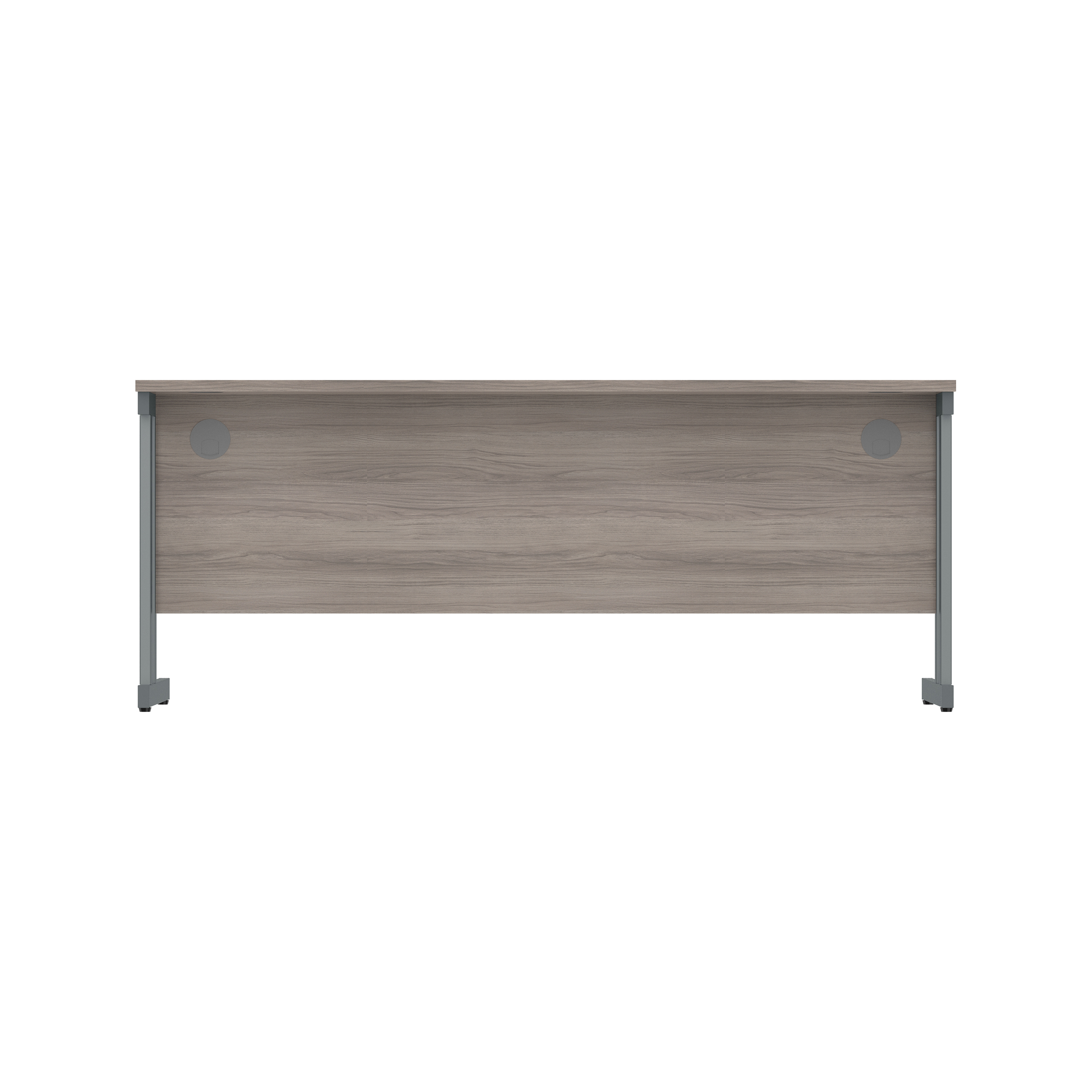 Office Rectangular Desk with Steel Double Upright Cantilever Frame (FSC) | 1800X800 | Alaskan Grey Oak/Graphite thumbnail 4