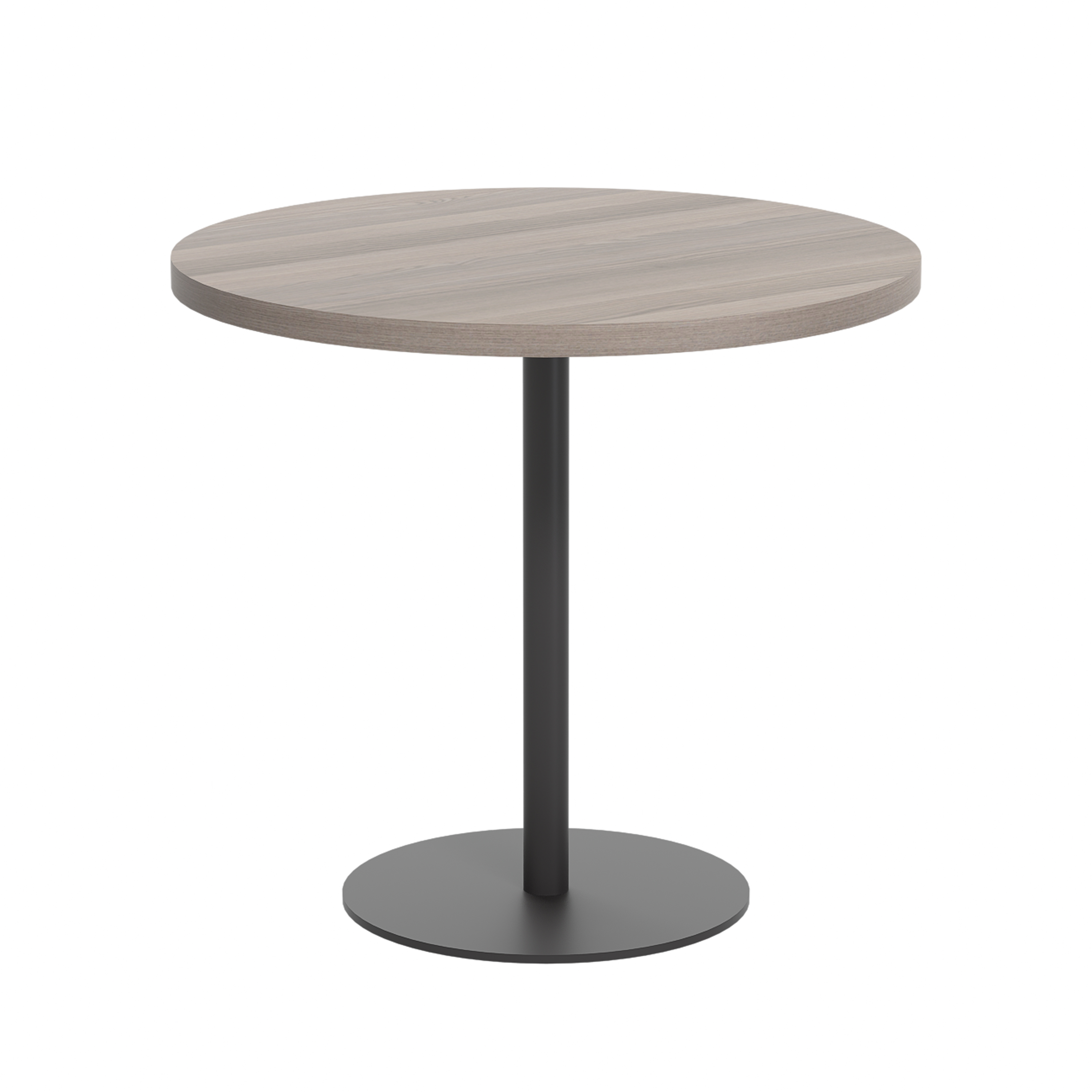 Contract Table Mid (FSC) | 800mm | Grey Oak/Black