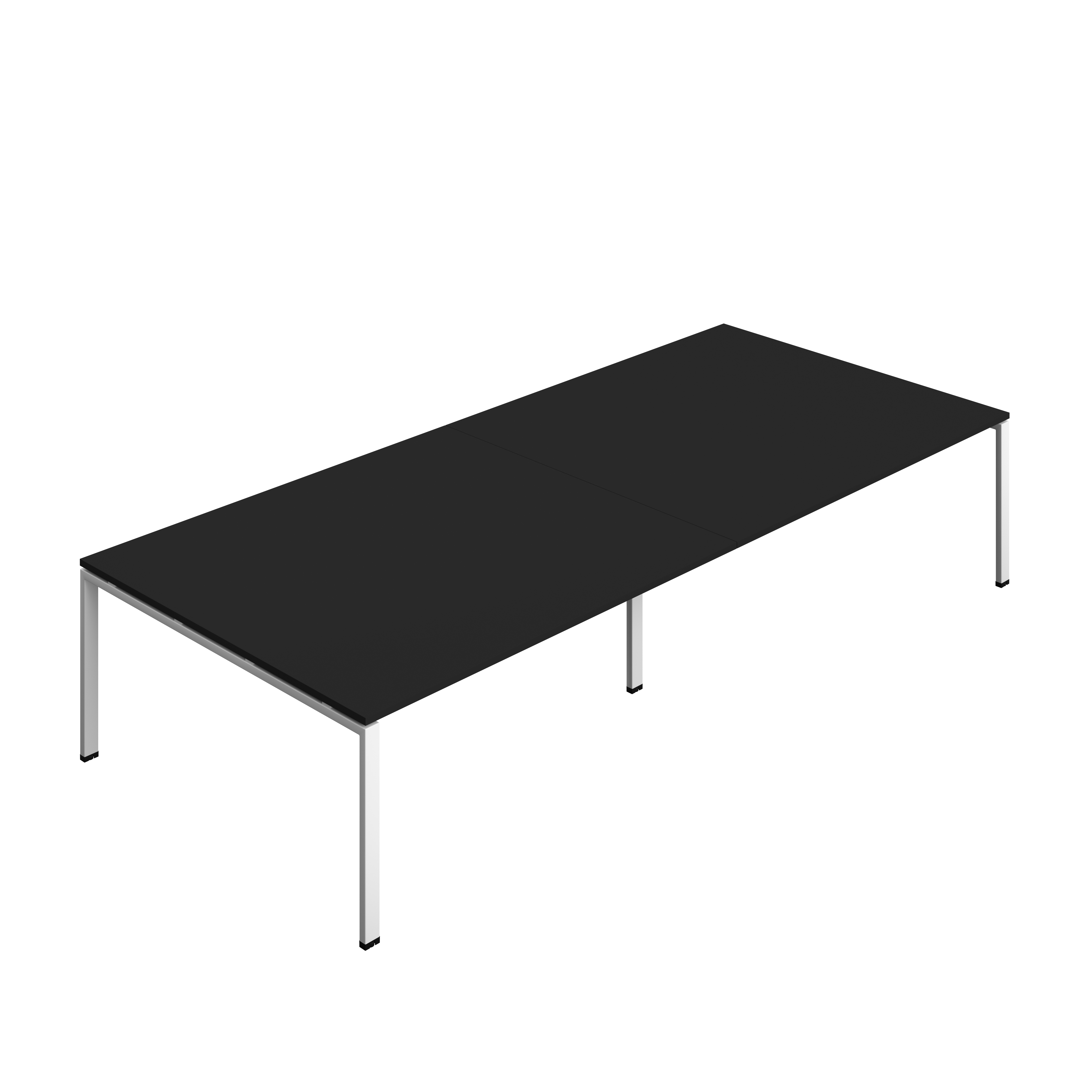 Synergy Meeting Table (FSC) : Goal Post Leg : 3600 | 1600 | Black/White