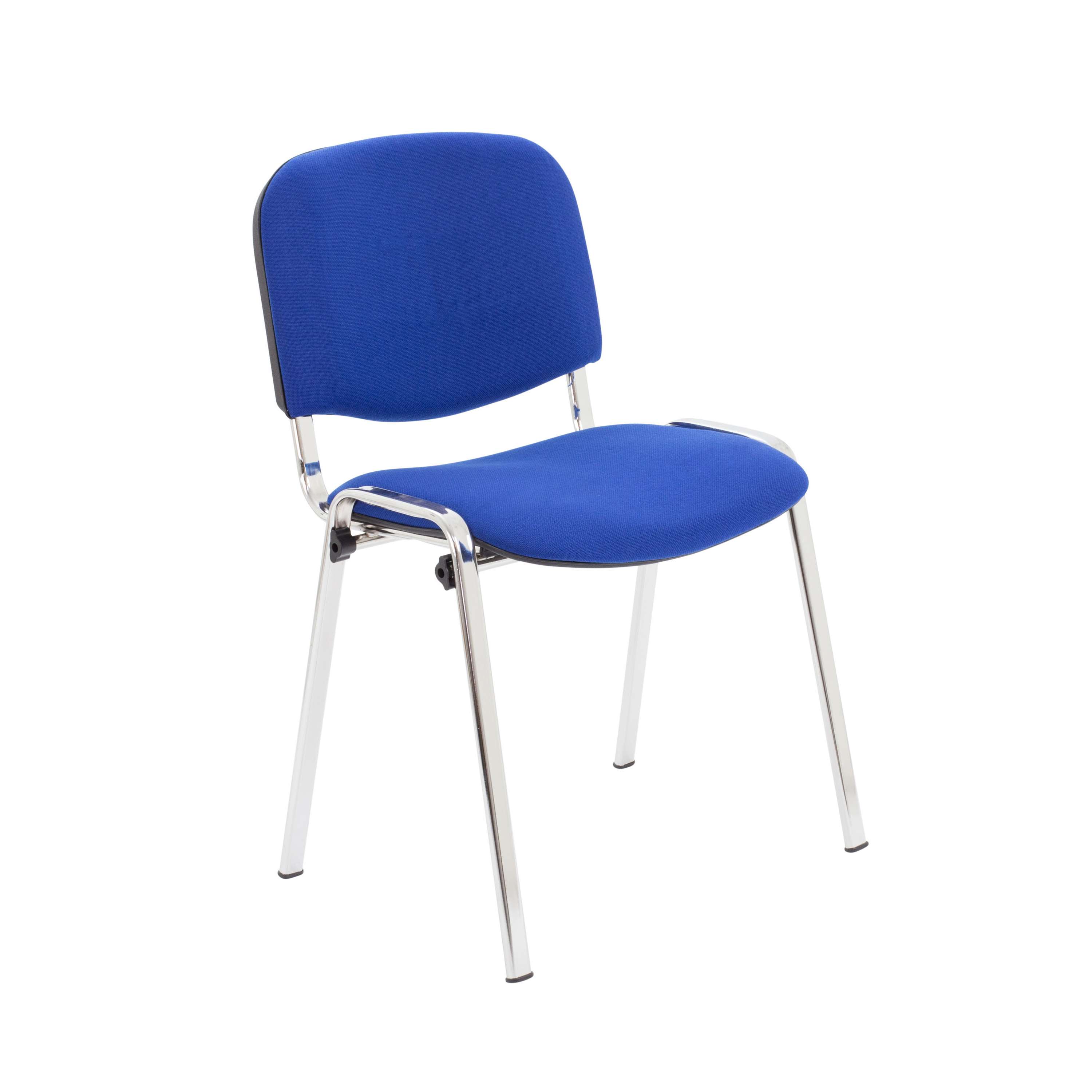 Club+Chair+with+Chrome+Royal+Blue+PU%2FChrome