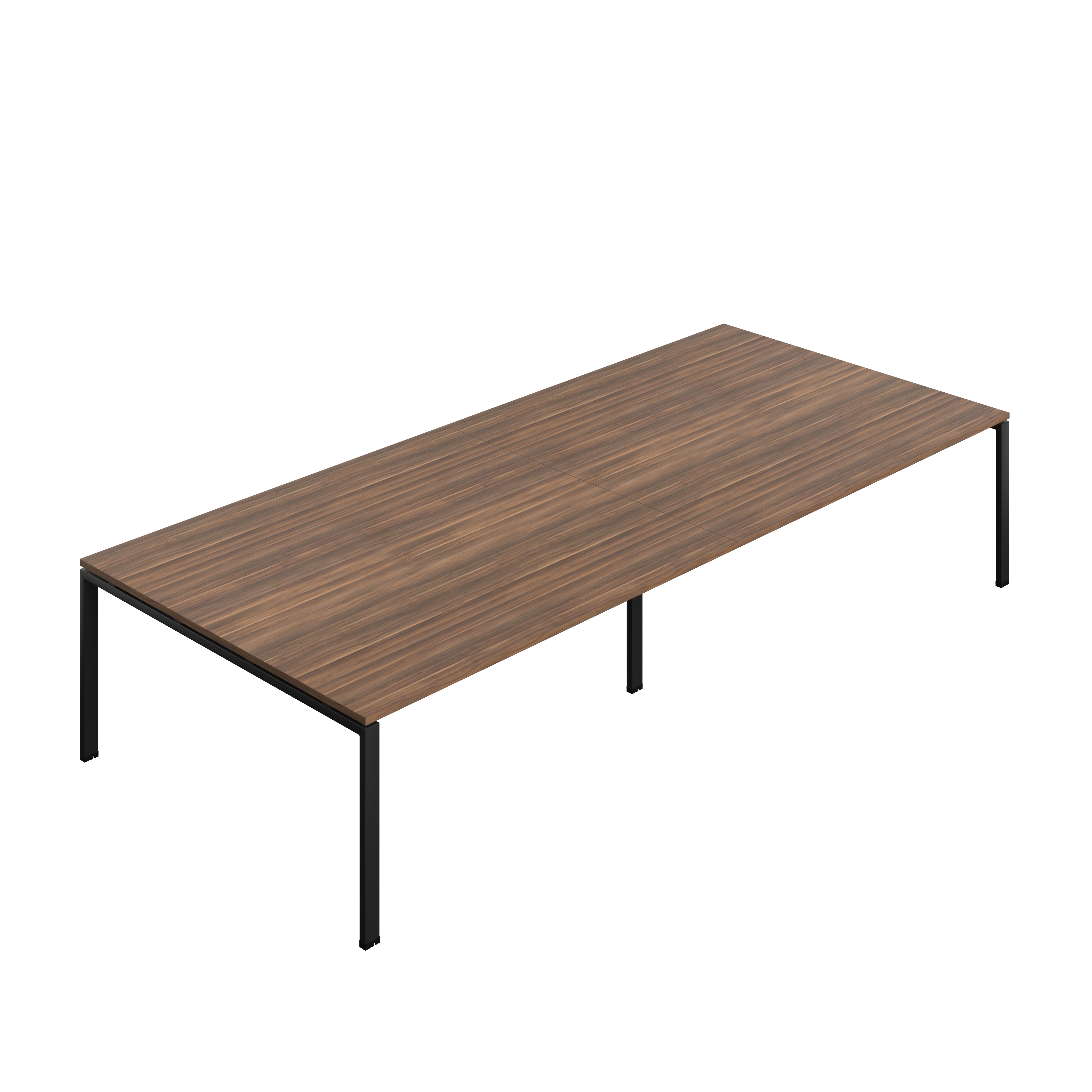 Synergy Meeting Table (FSC) : Goal Post Leg : 3600 | 1600 | Dark Walnut/Black